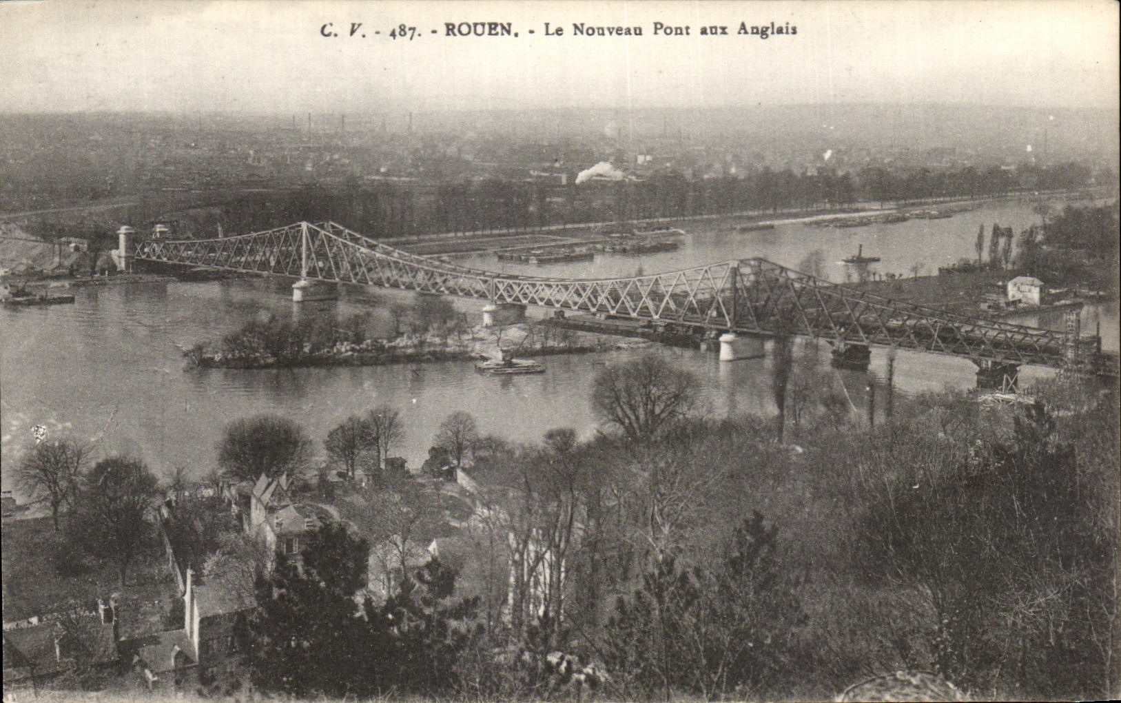 CPA Rouen the New Bridge with the English