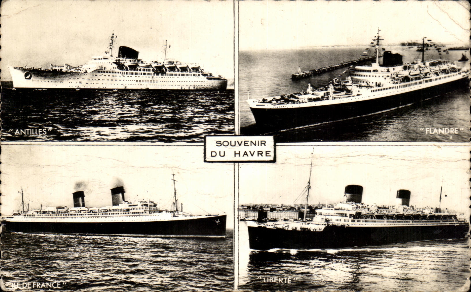 CPA Souvenir Du Havre Bateaux 