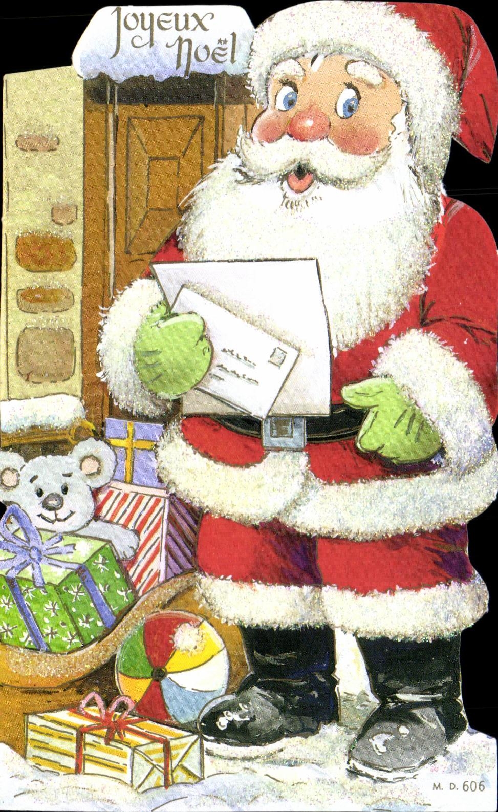CPA Joyeux Noel Santa Claus Christmas