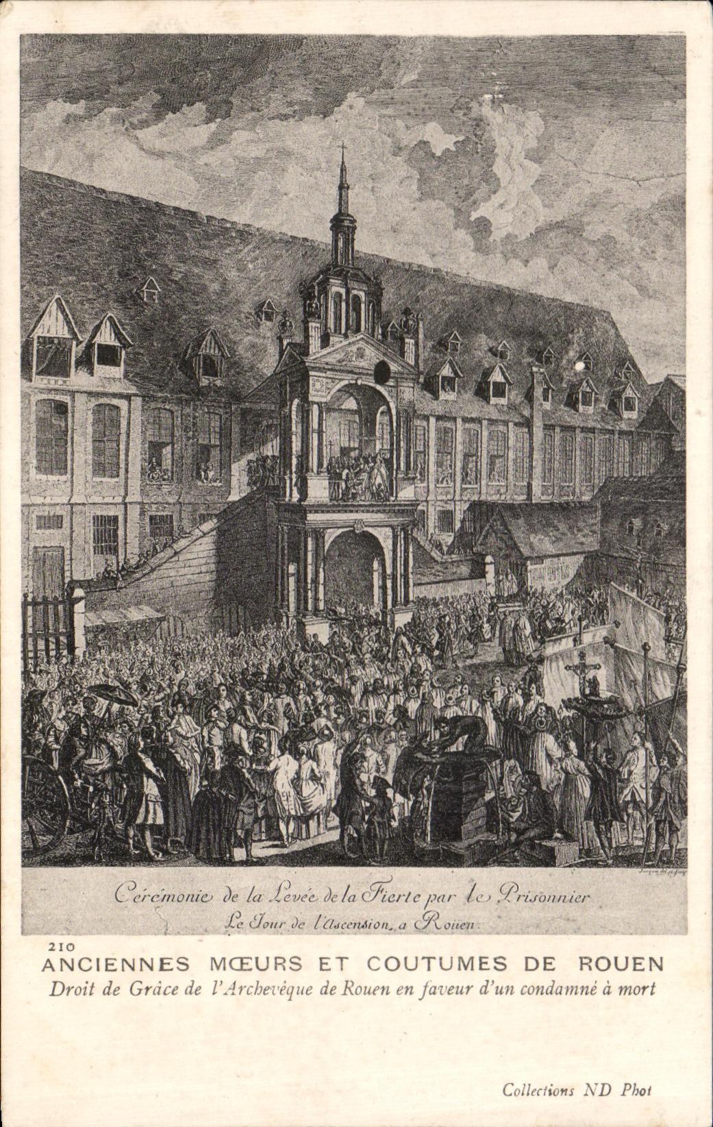 CPA Rouen Old Manners And Habits of Right Rouen of reprieve of archbishop of Rouen in favor one condemns died