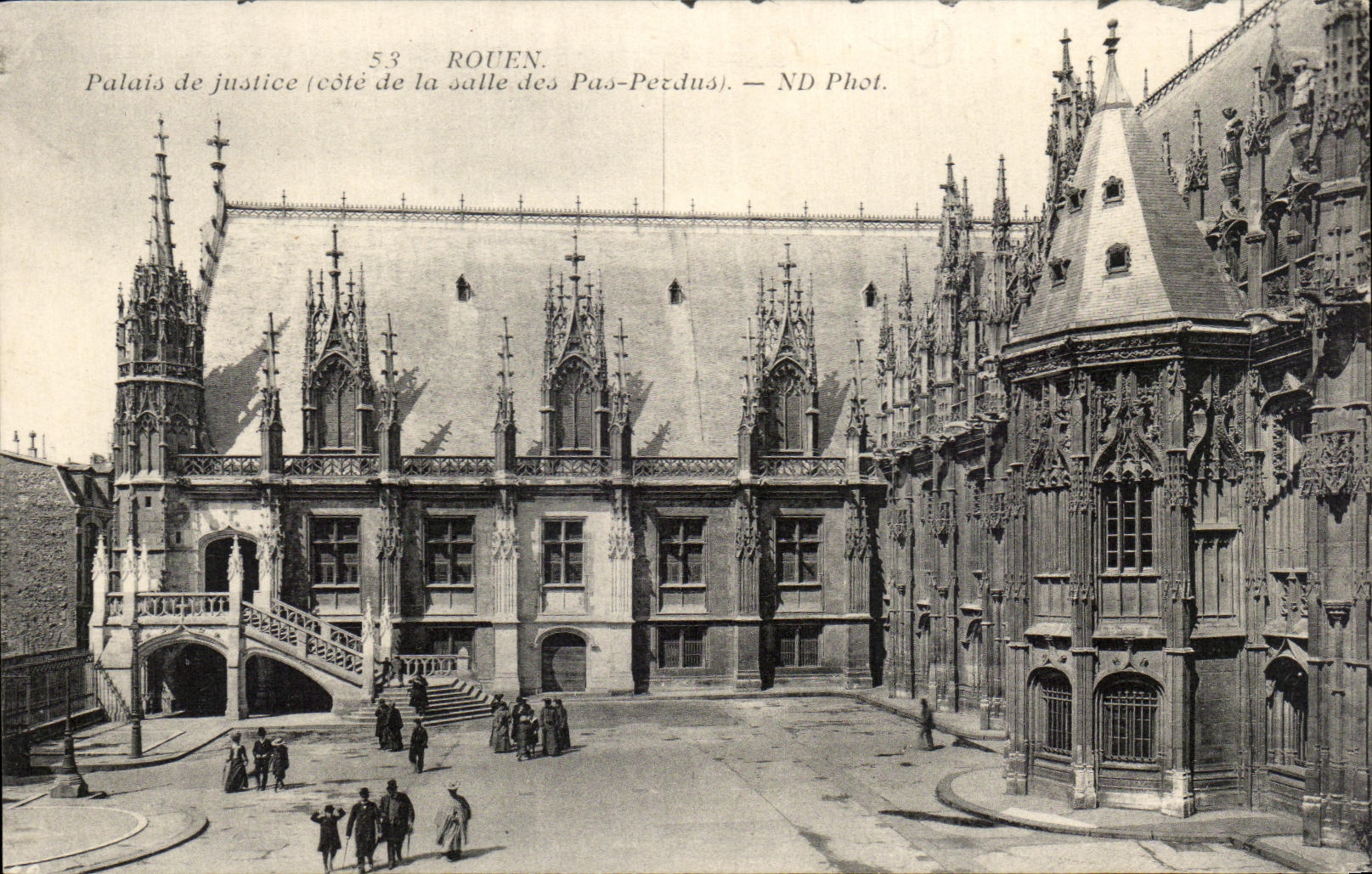CPA Rouen Palais Justice dimensions Room of the Steps Petdust