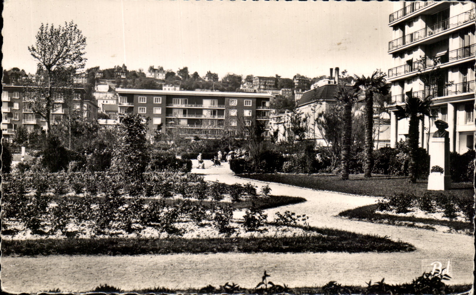 CPA Le Havre the Garden Saint Roch