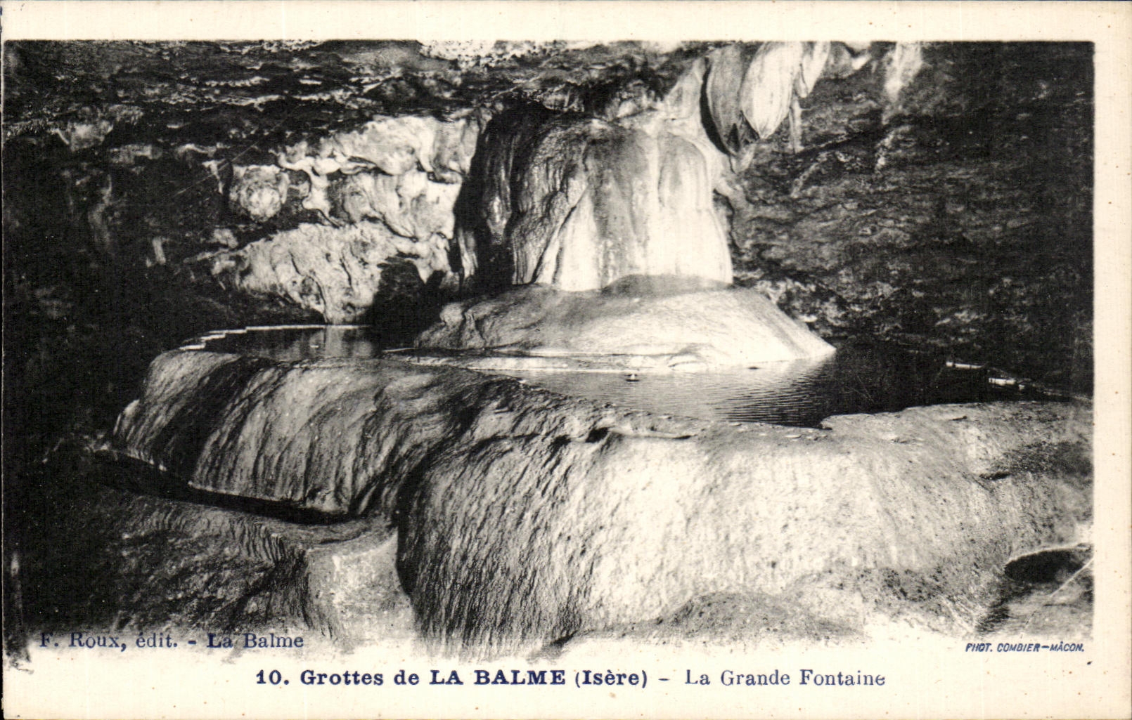 CPA Caves of Balme the Large Fountain