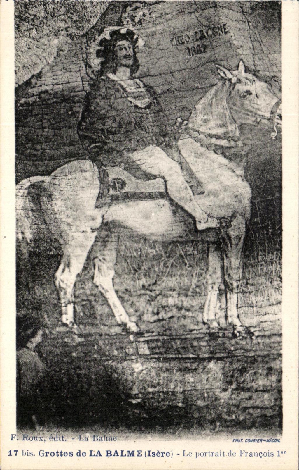 CPA Caves of Balme the Francois Portrait 1st Horse Horse
