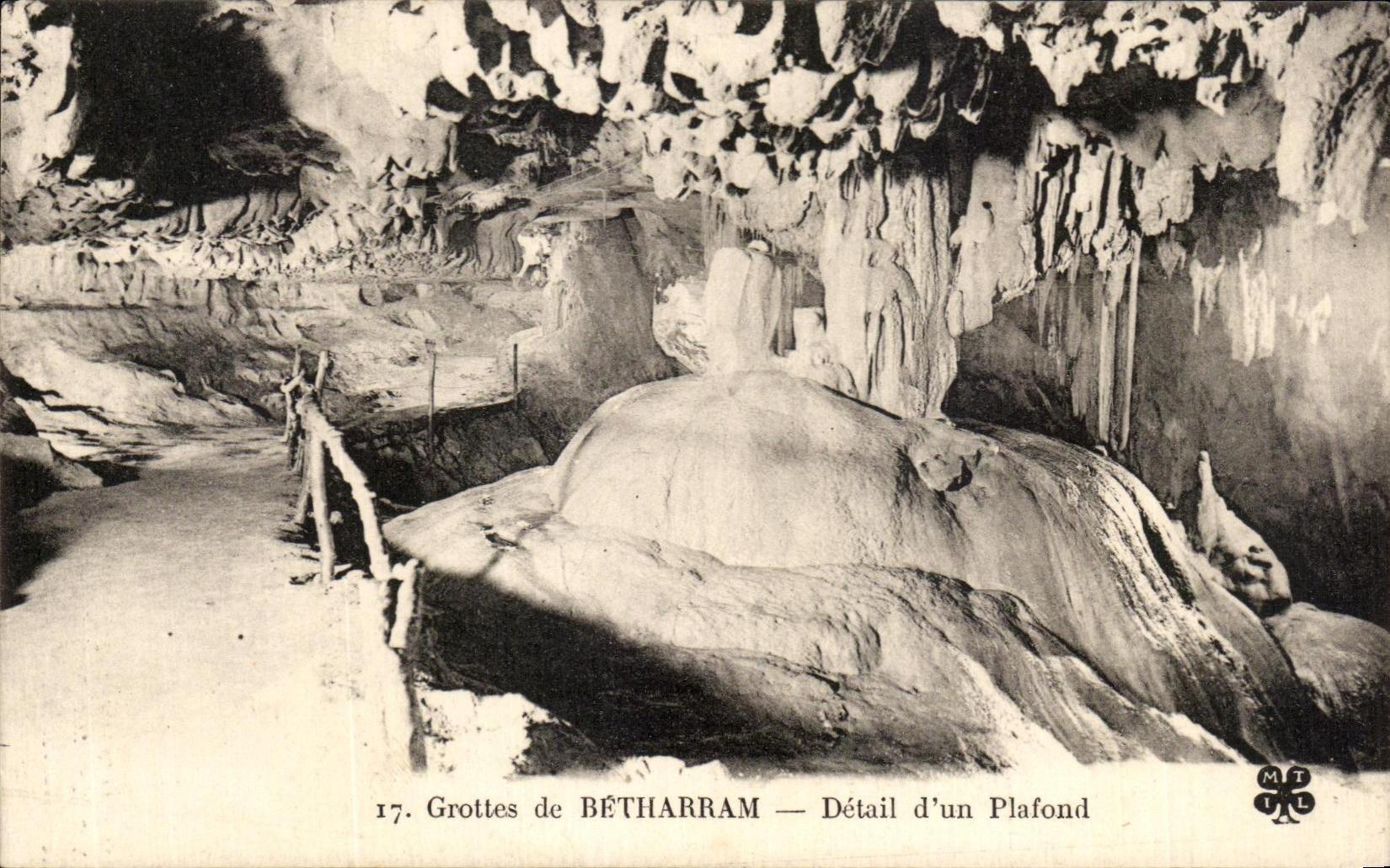 CPA Grottes De Betharram Detail d un Plafond
