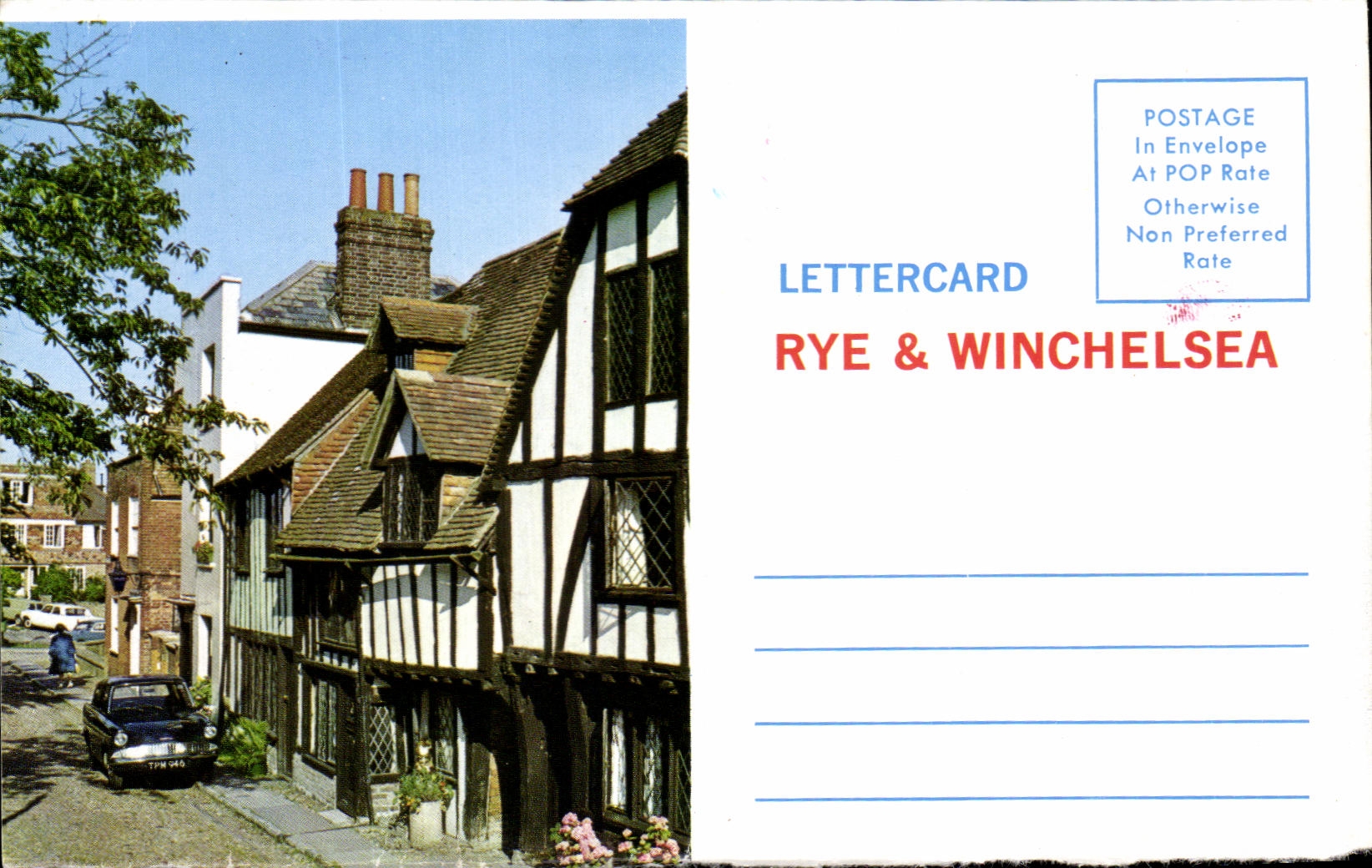 CPA Lettercard Rye   Winchelsea