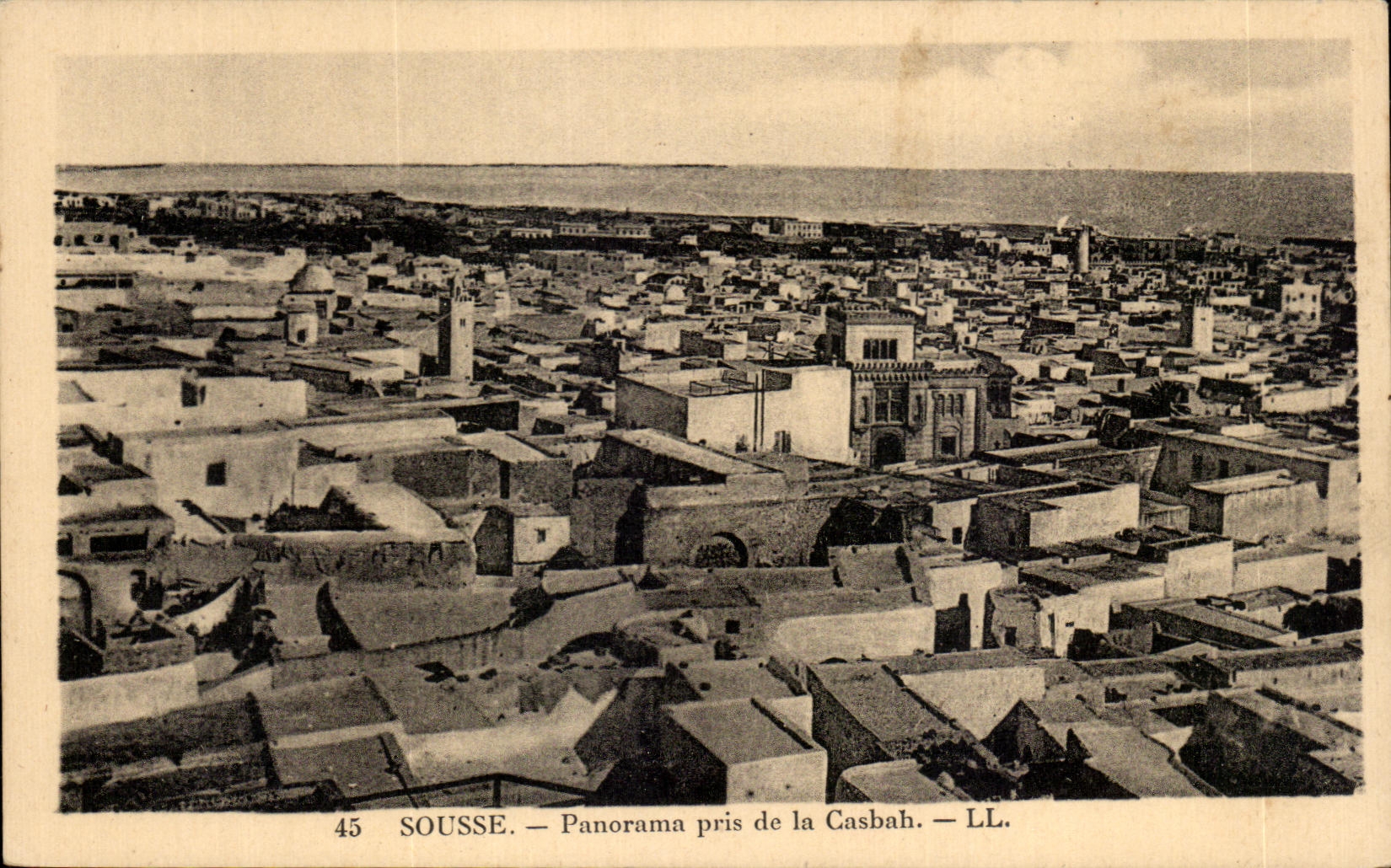 CPA Sousse panorama pris de la casbah