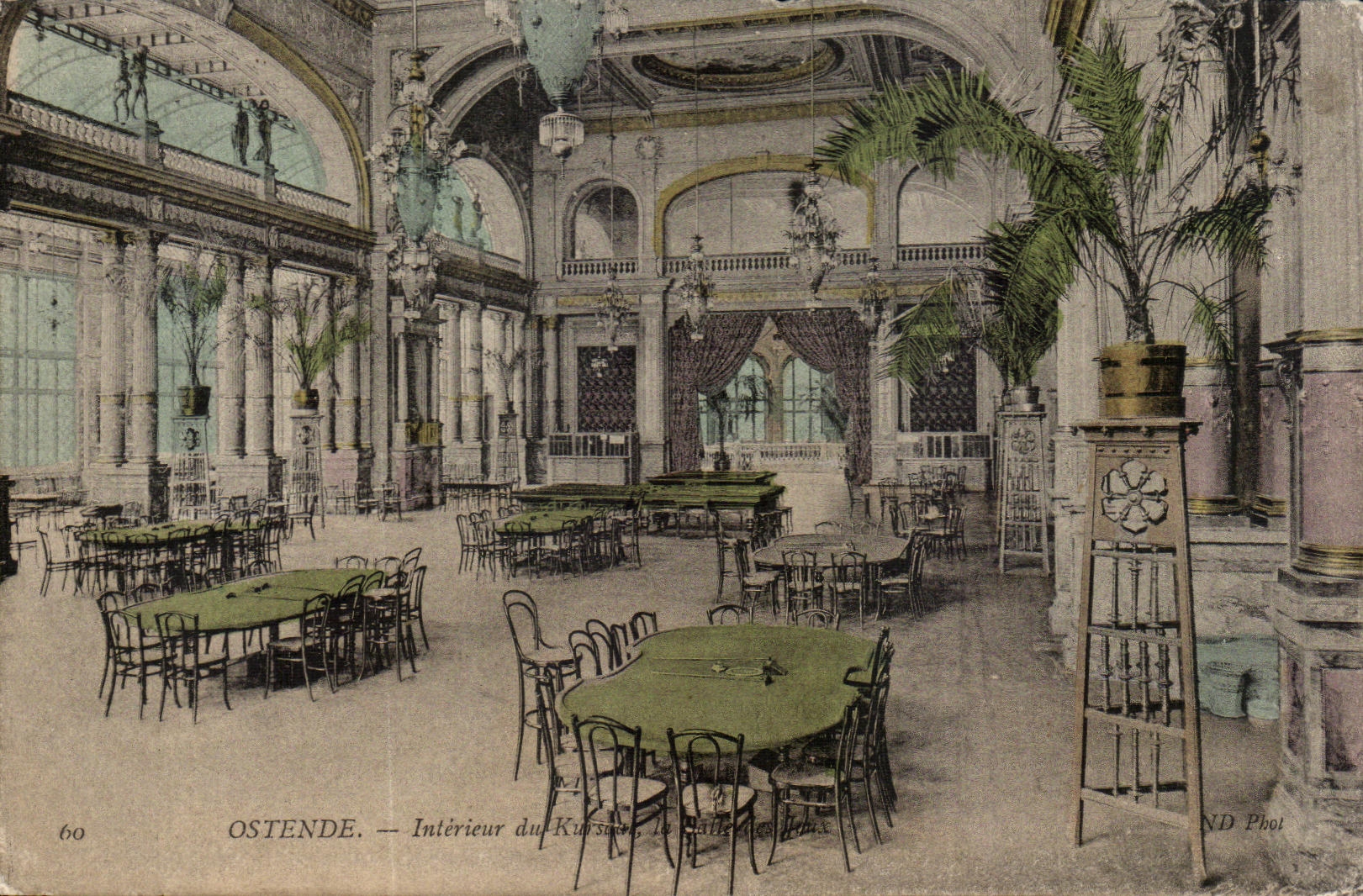 CPA Interior Ostend of Kursaal