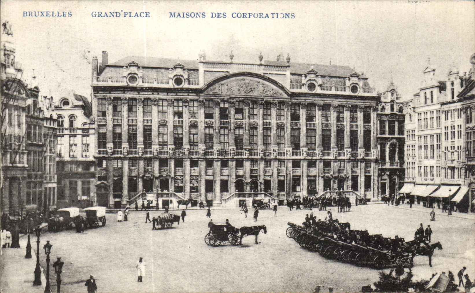 Casas magnificas de los lugares de CPA Bruselas de las corporaciones