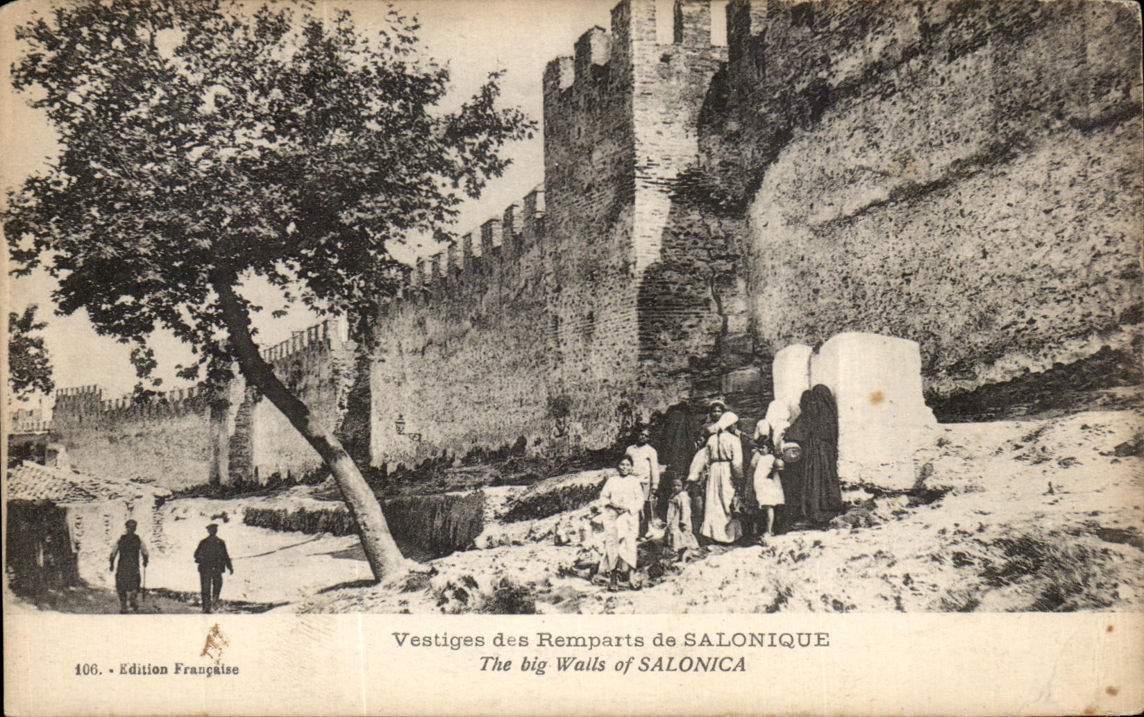 CPA Salonique Vestiges of the Walls Greece Greece