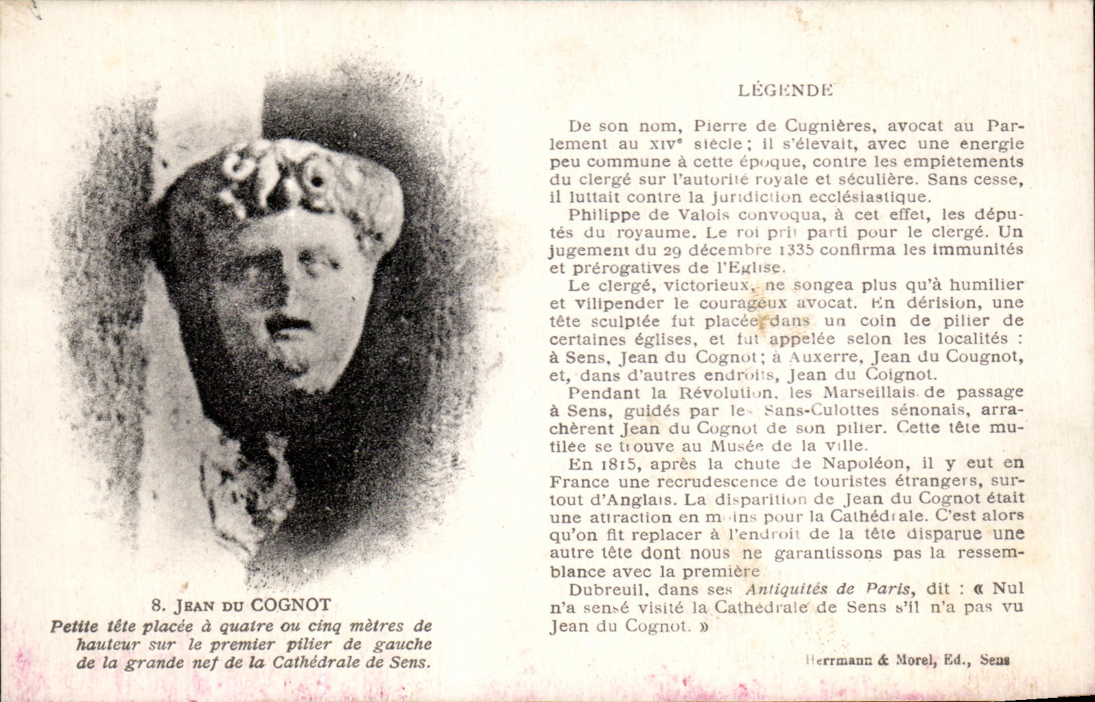 CPA Jean Of Cognot Petite head placee is four or five bills of quantities height