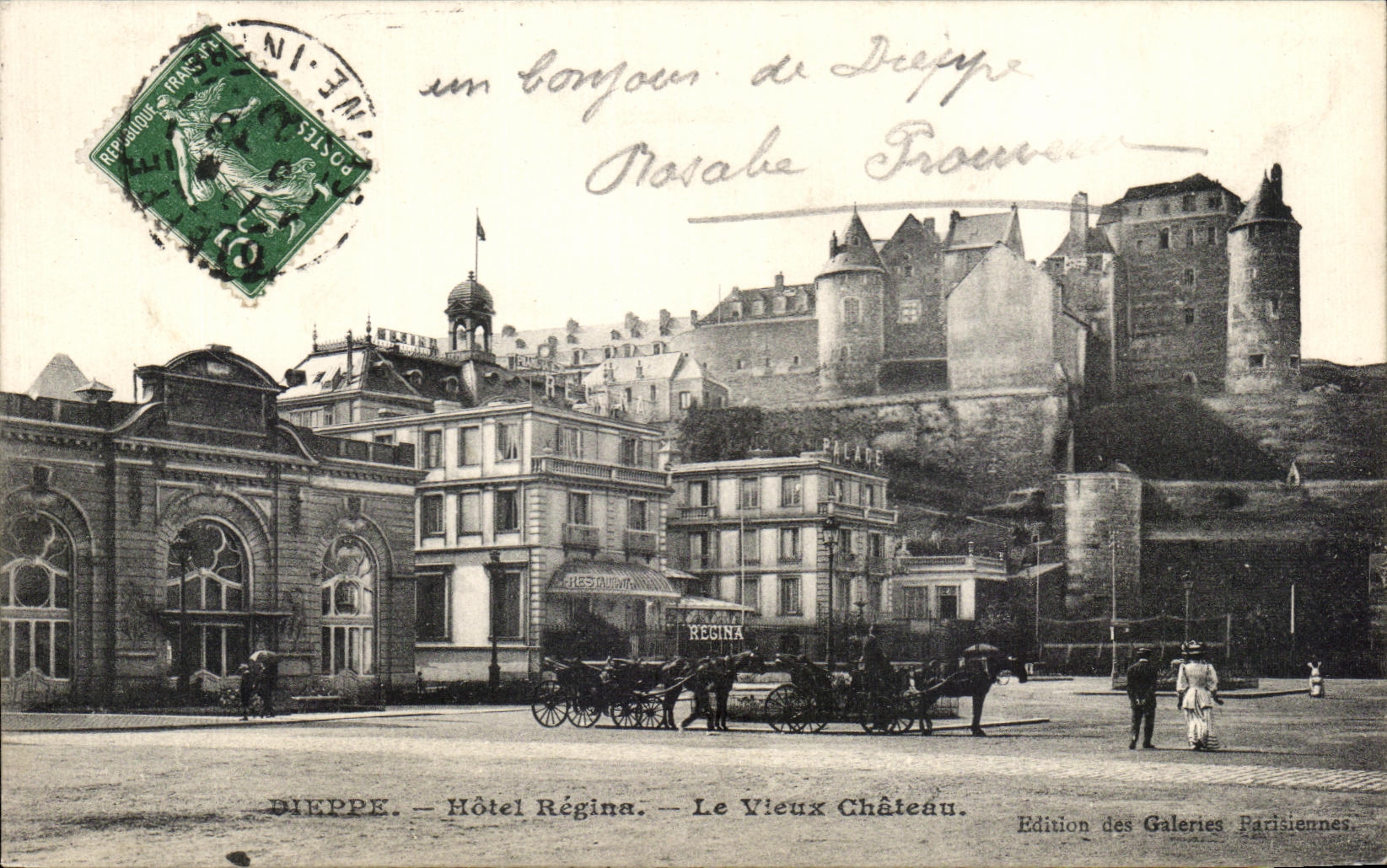 Hotel de CPA Dieppe Regina el castillo viejo