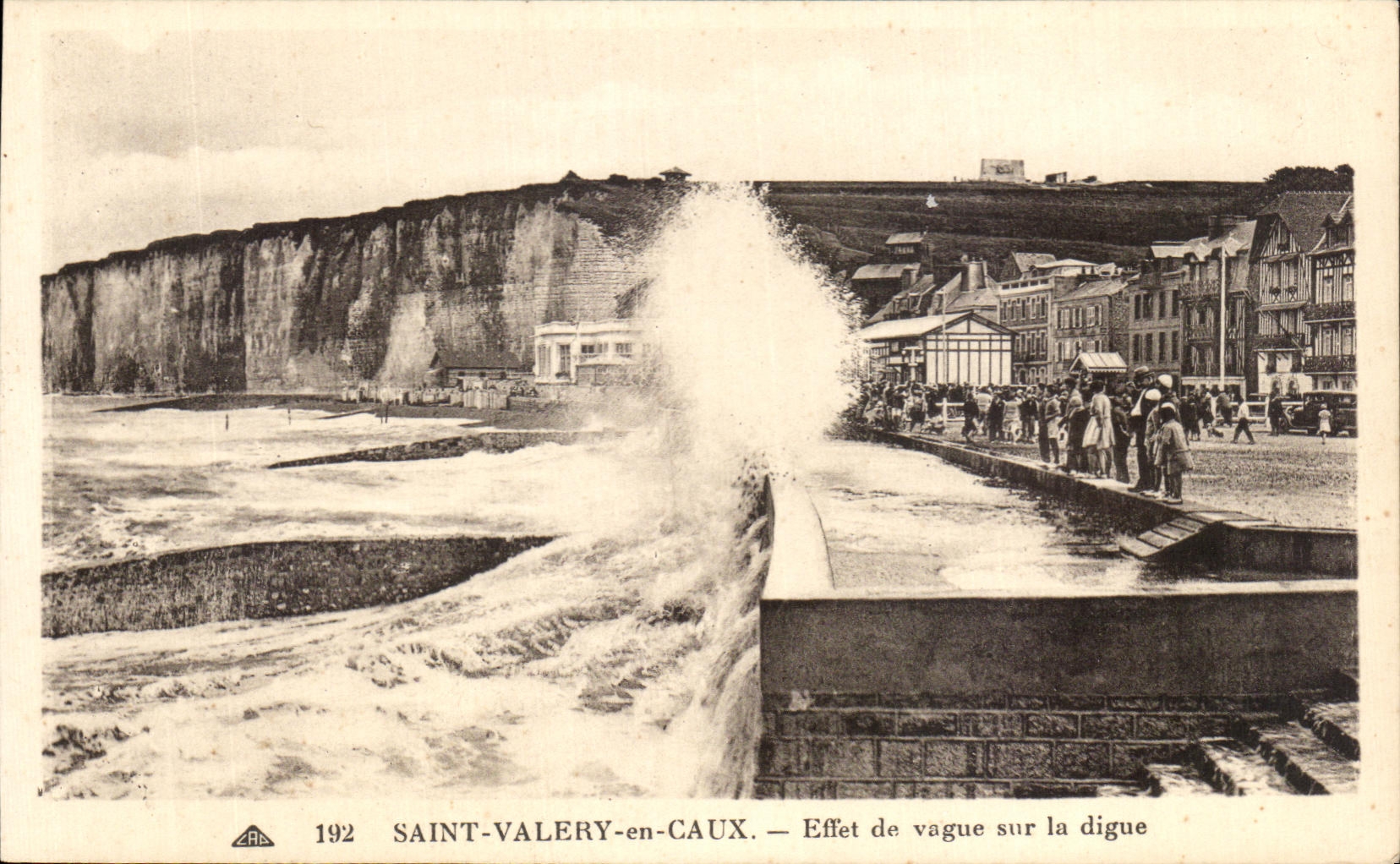 CPA Saint Valery in Caux Effect Vagueness On the dam