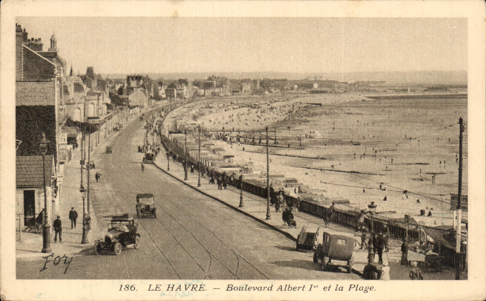 Bulevar Albert Ier de CPA Le Havre la playa