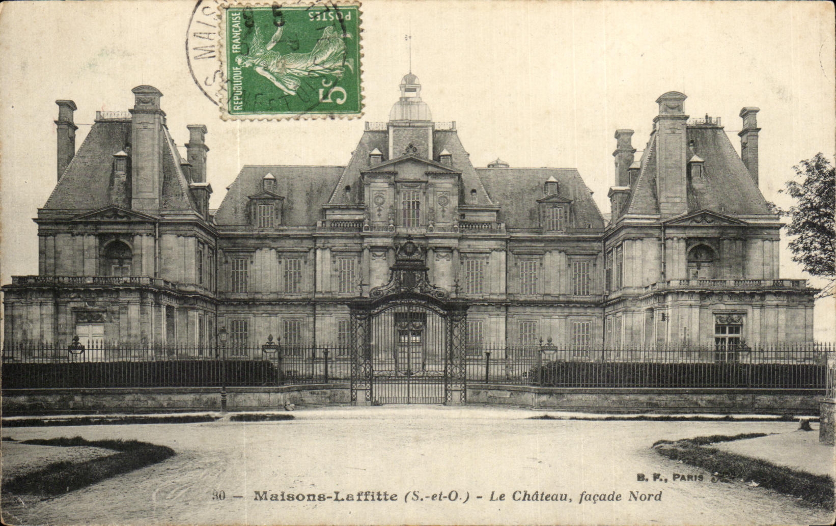 CPA Maisons Laffitte Le Chateau facade Nord