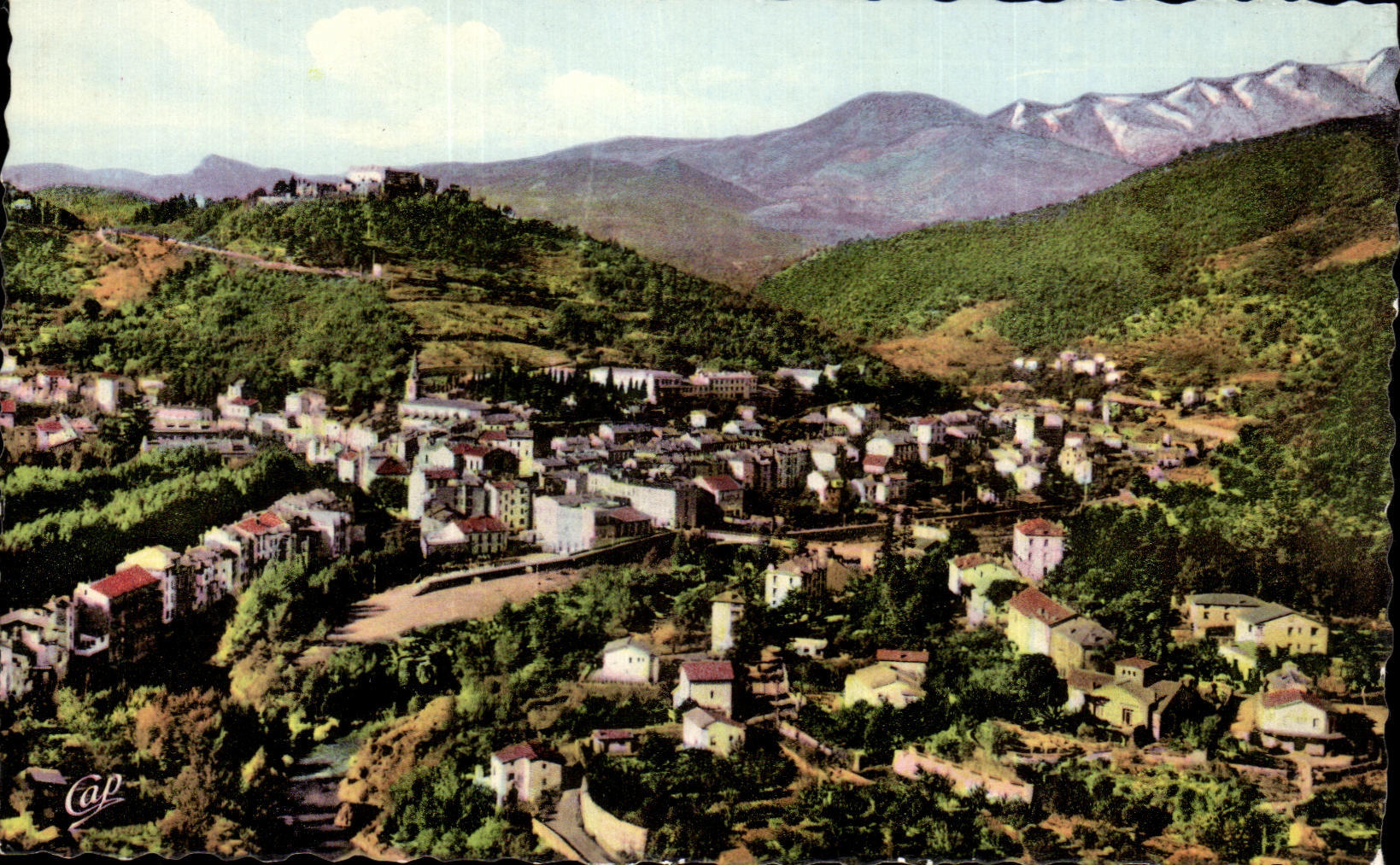 CPA Amelie Les Bains Perle des Pyrenees Vue generale et le Fort
