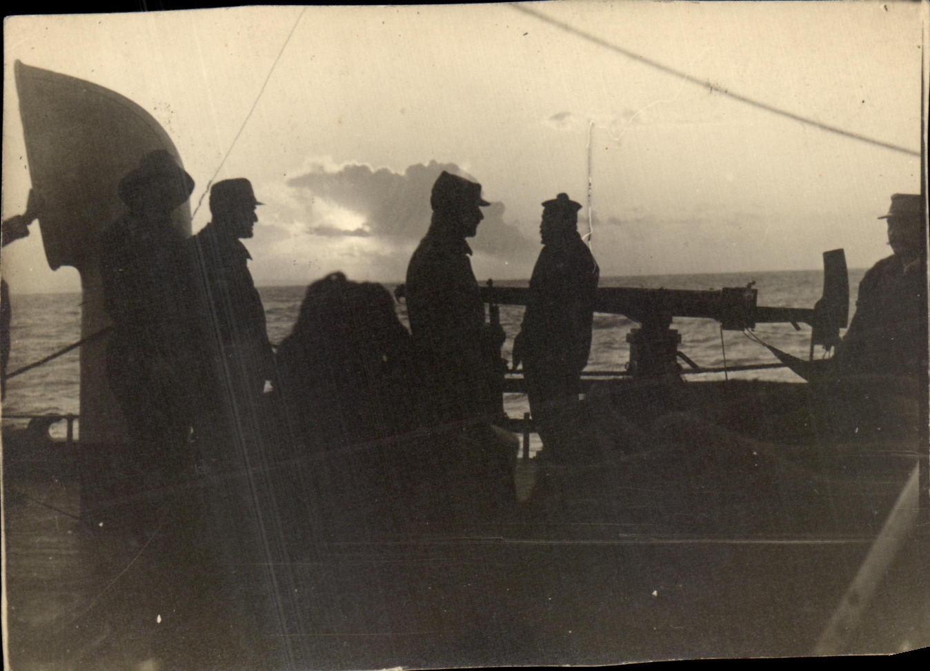 PHOTO A bord de l arman en Mediterrannee Novembre 1915 Bateau