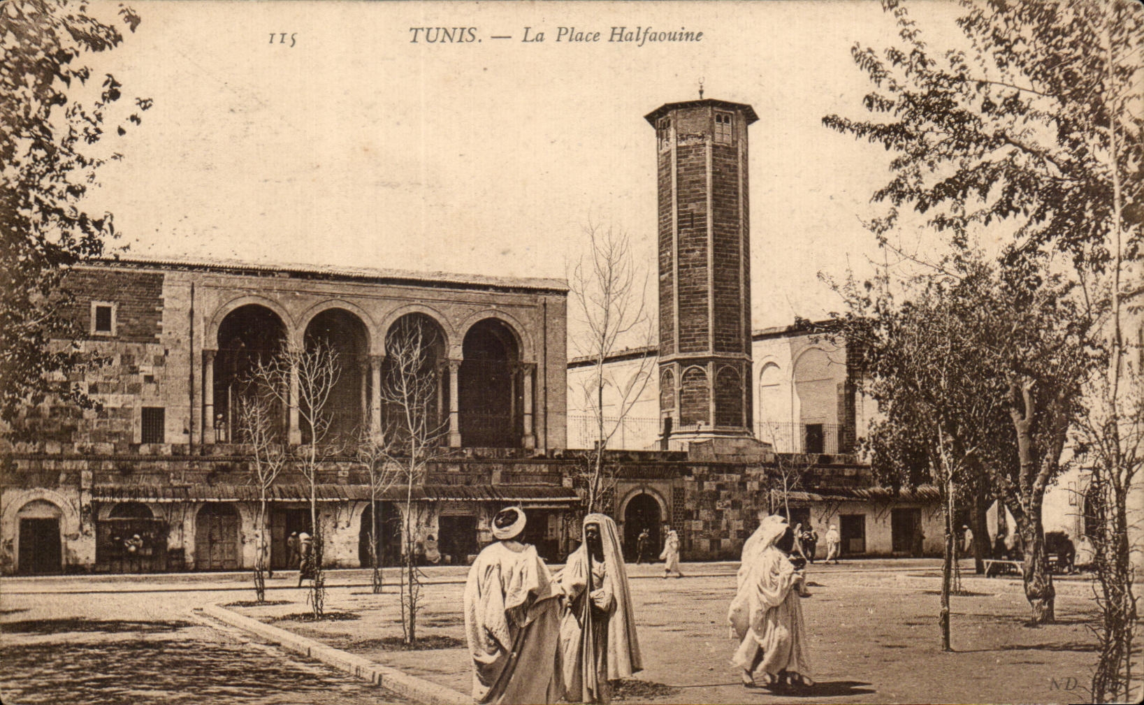 CPA Tunis La Place Halfaouine Tunisie 
