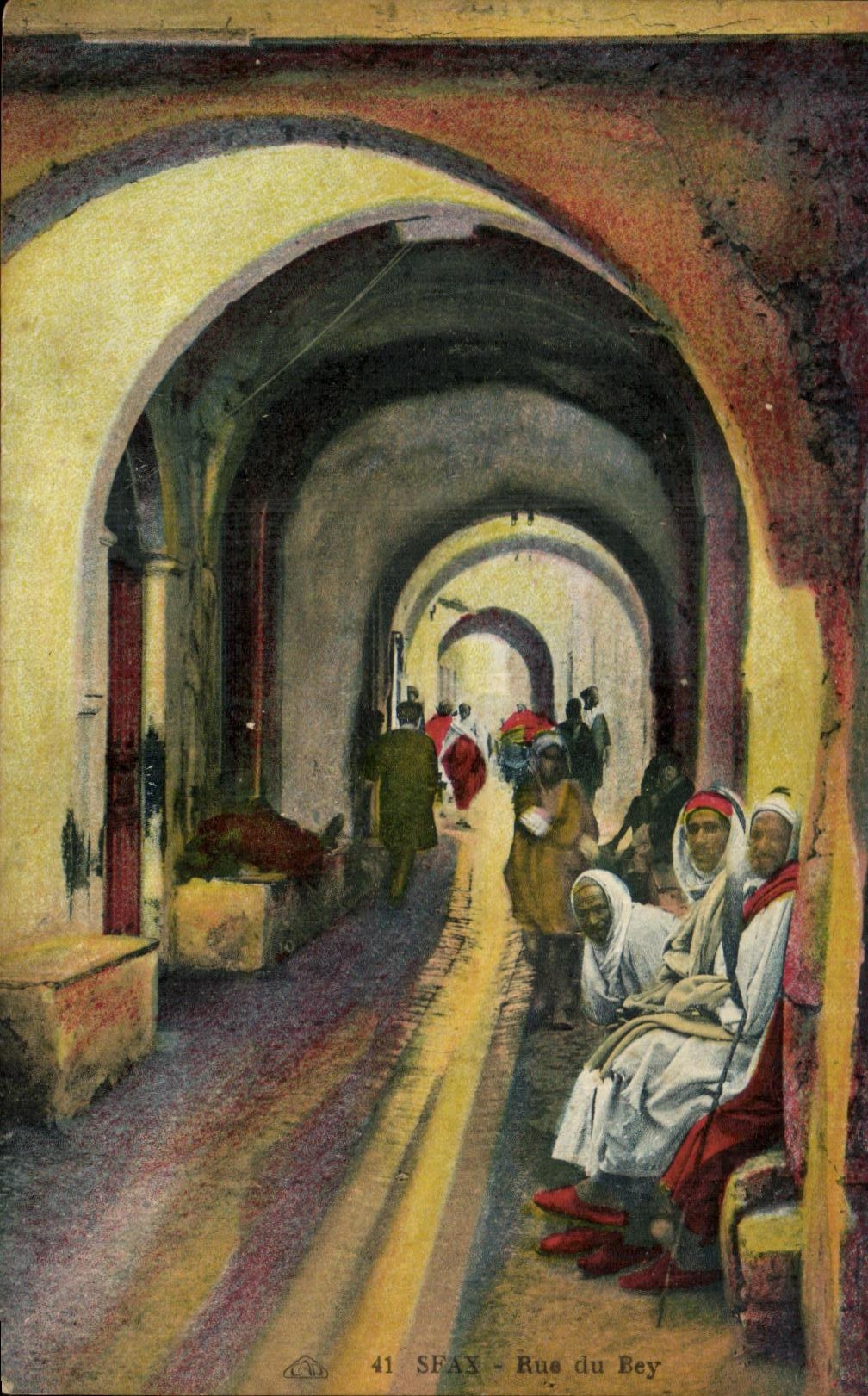 CPA Sfax Rue du Bey Tunisie