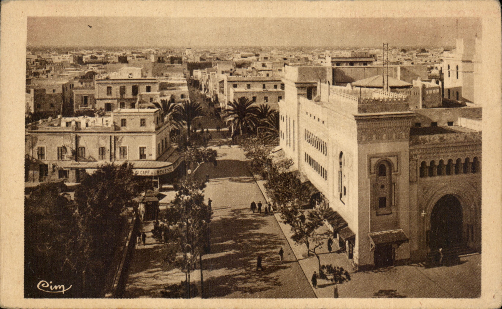 CPA Sfax (Tunisie) Le Boulevard de France