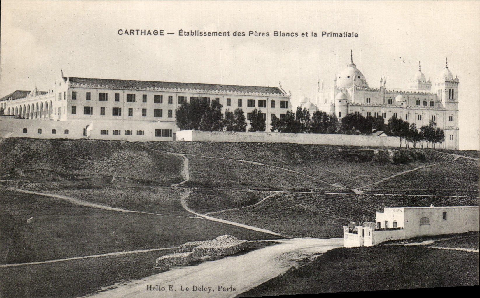 CPA Tunisia Carthage Establishment of the White Fathers and Primatiale