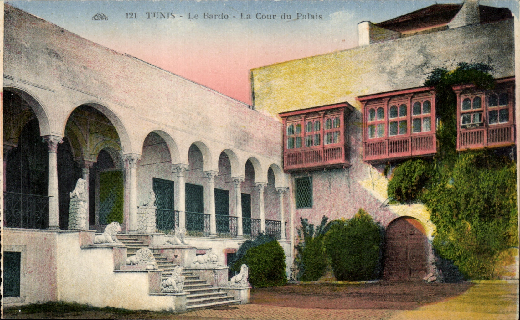 CPA Tunisia Tunis Bardo Court of the Palate