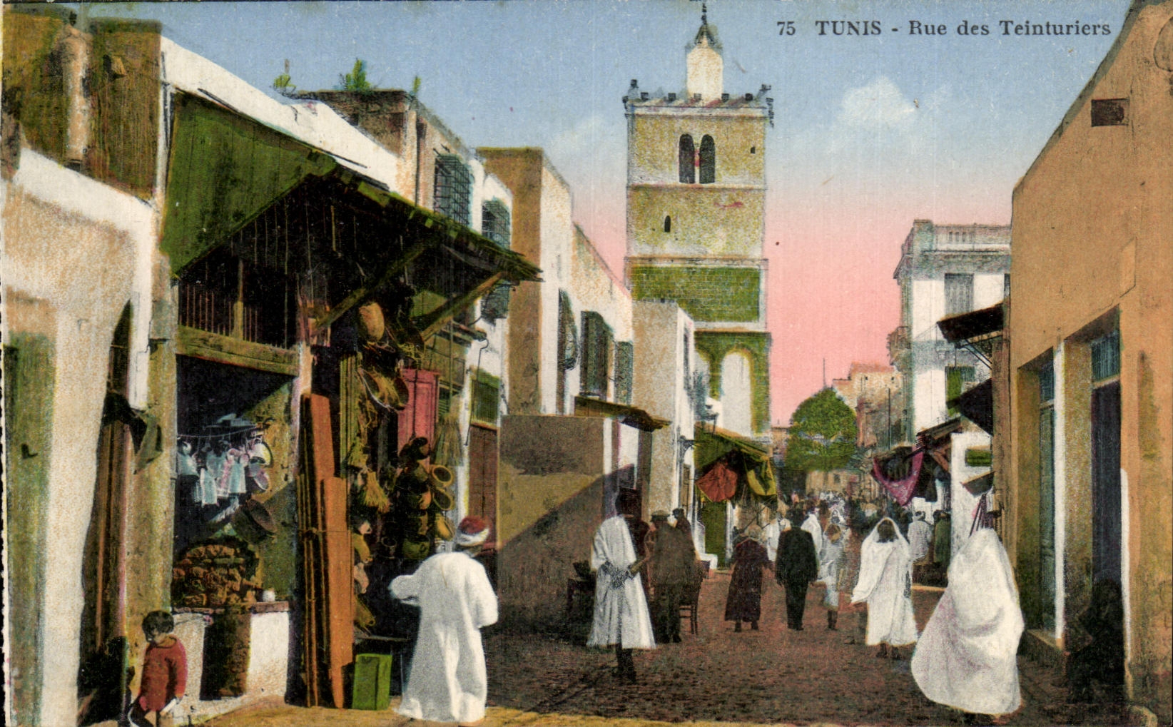 CPA Tunisia Tunis Street of the Dyers