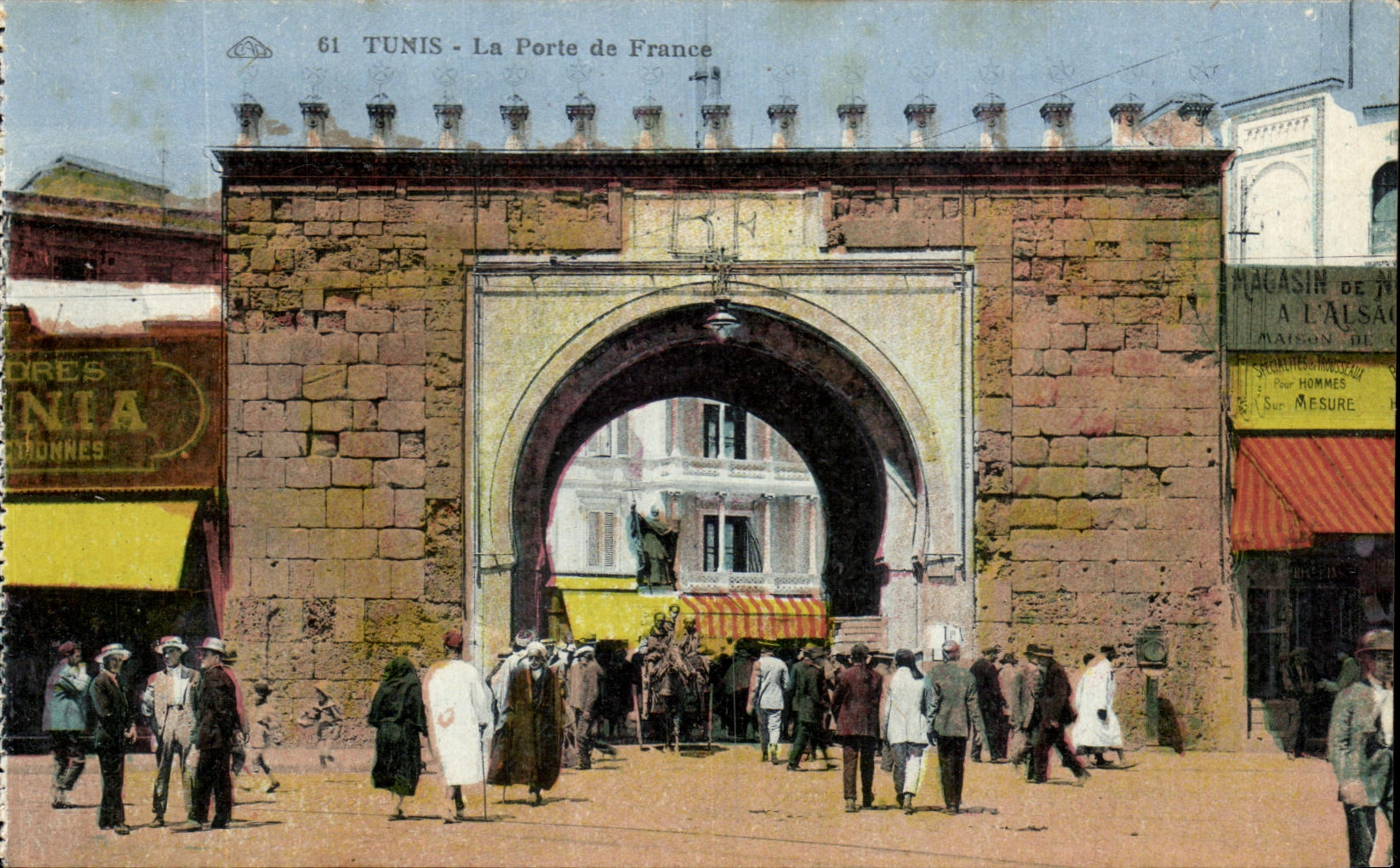CPA Tunisia Tunis the Gate Of France