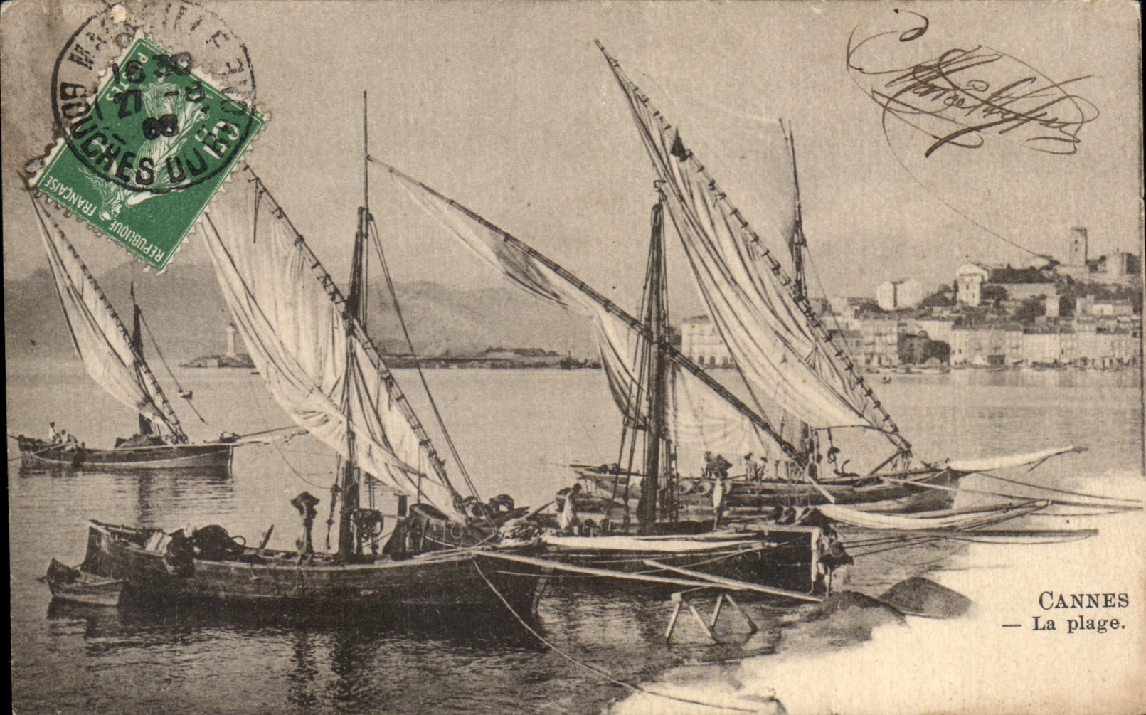 CPA Cannes the Beach Boats