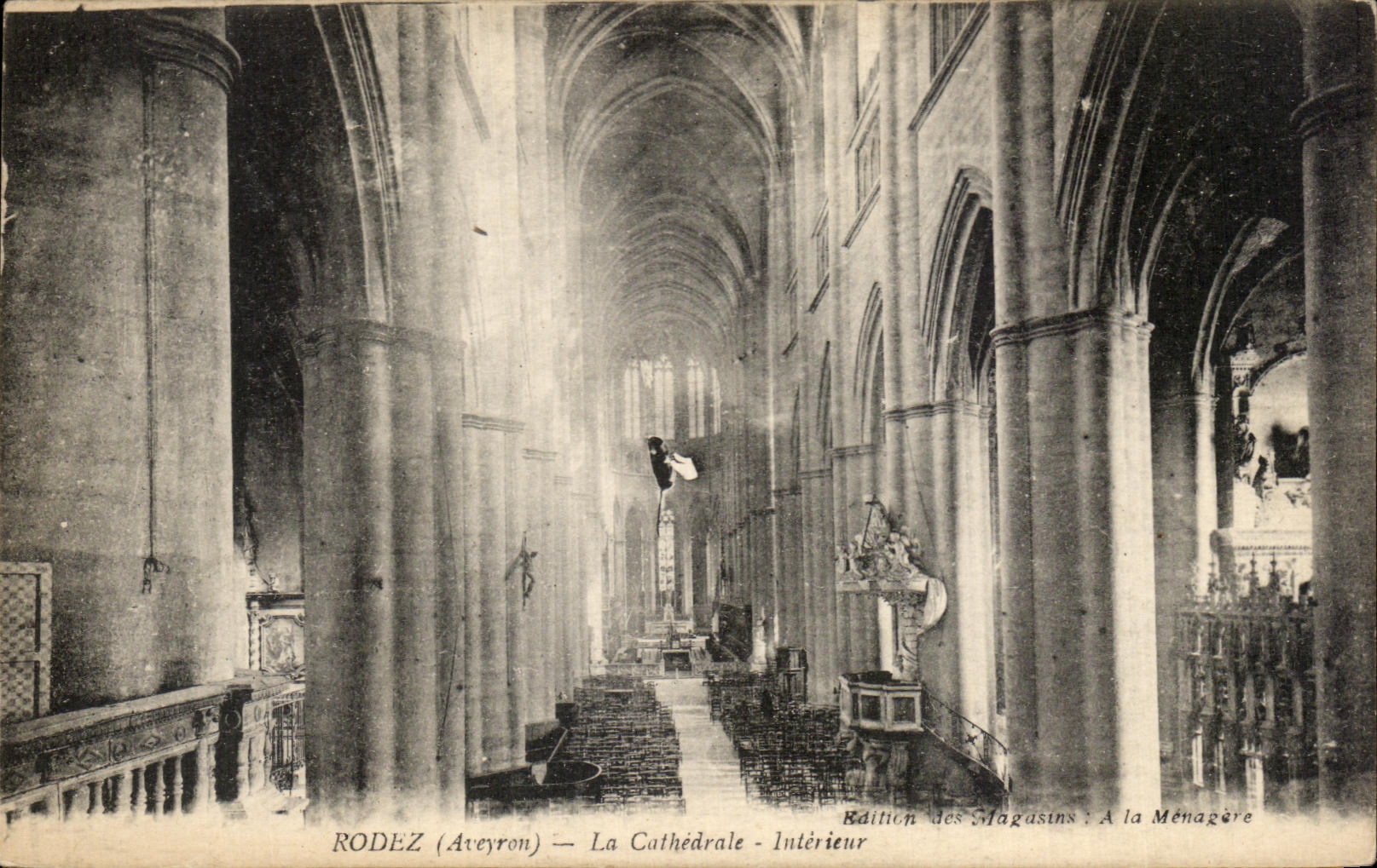 CPA Rodez Interior Cathdrale
