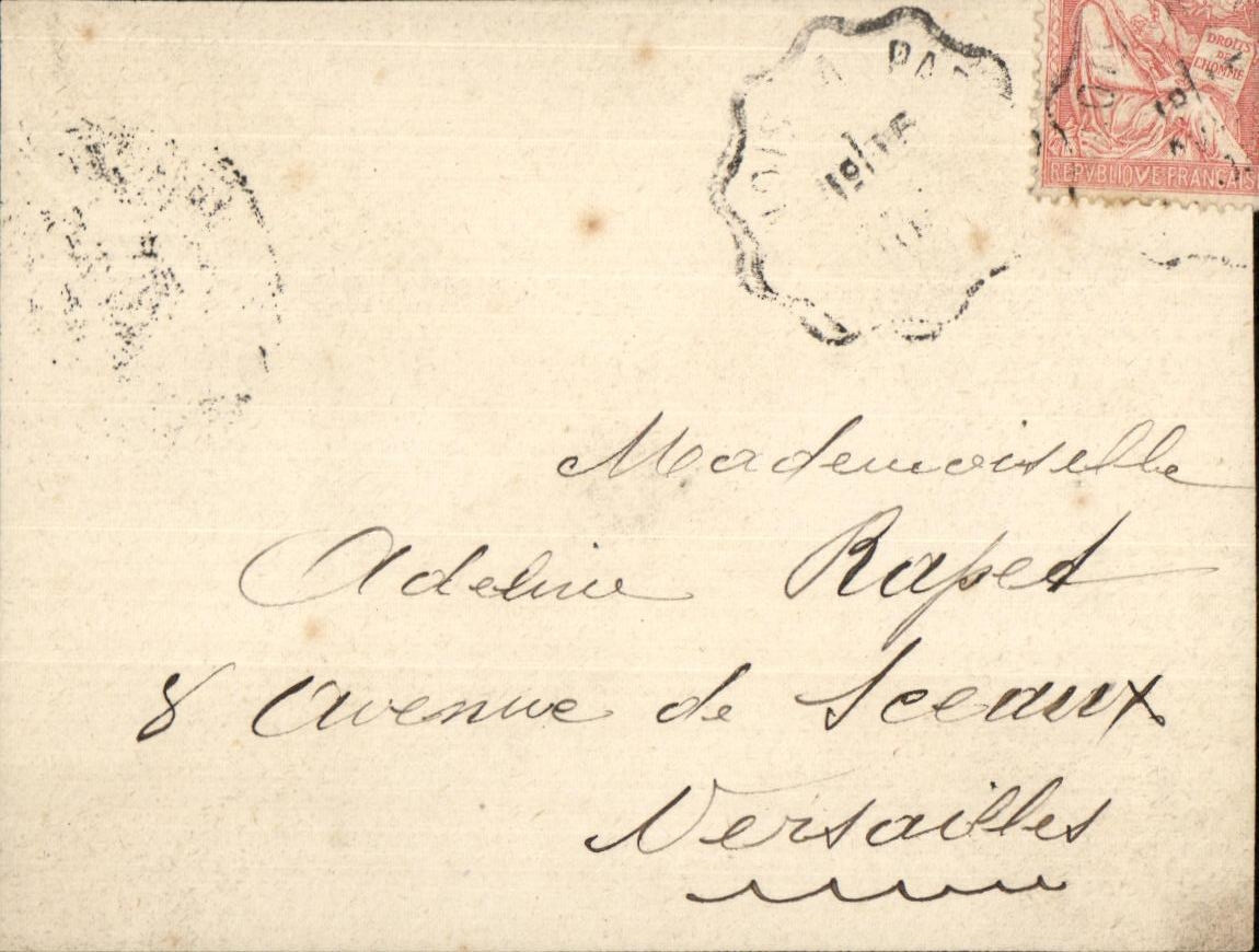 Lettre de faire part Mouchon 1903