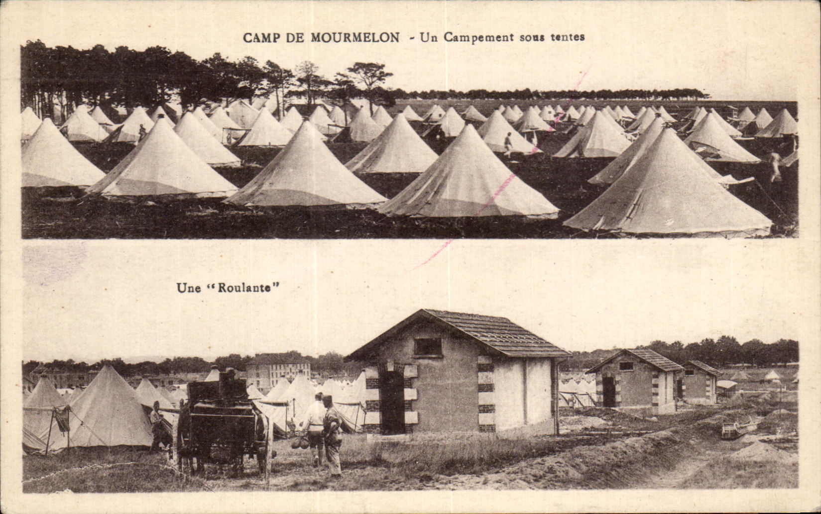 CPA Camp De Mourmelon a Camping sour Militaria tents