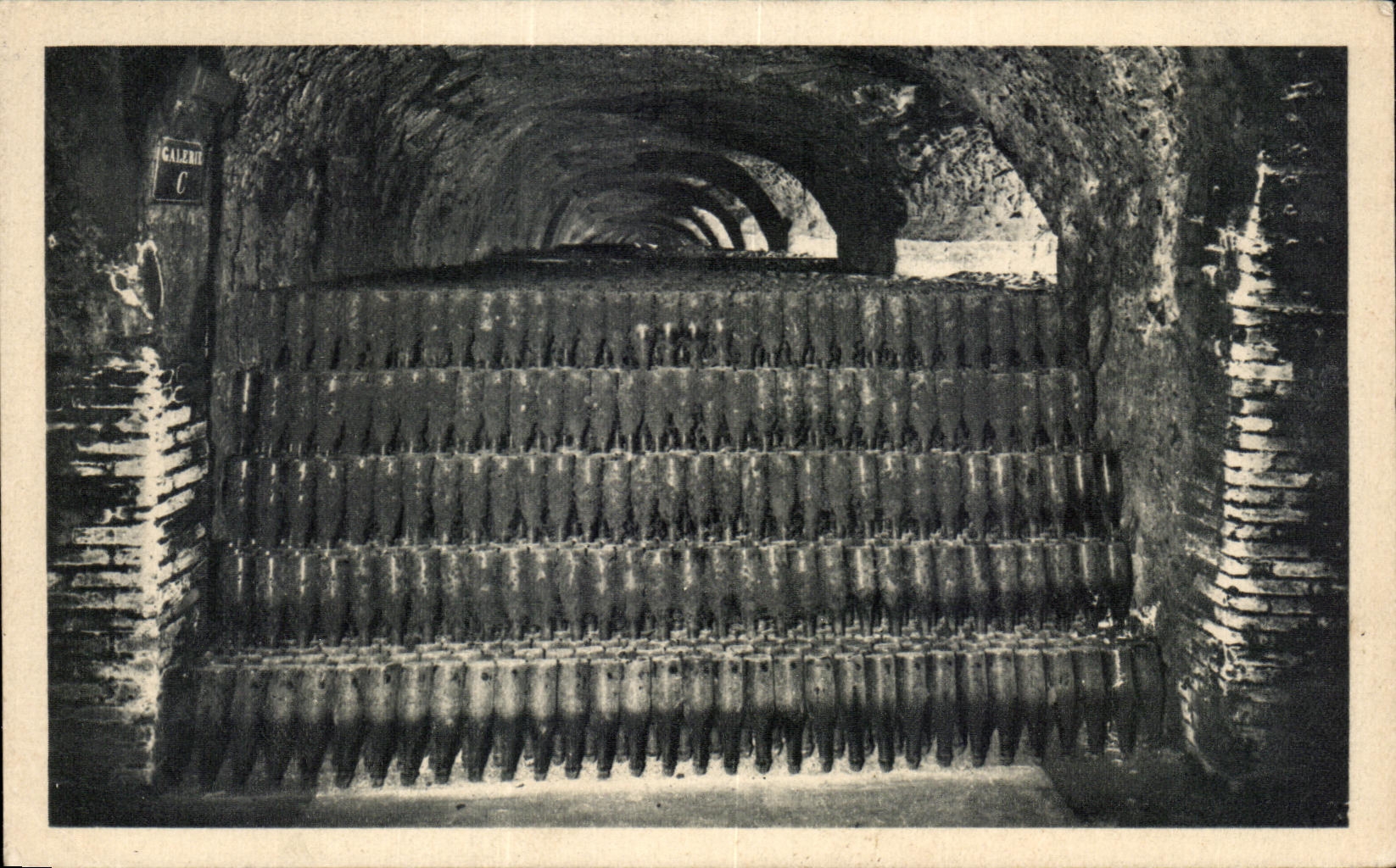 CPA a Mass of Bottles Moet Chandon Champagne