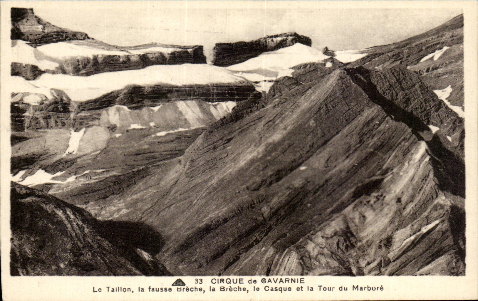 CPA Cirque de Gavarine Le Taillon la fausse Breche la Breche le Casque et la Tour du Marbore