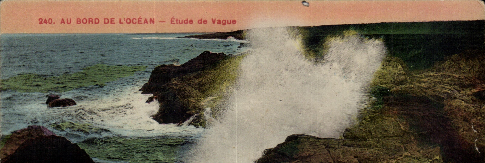 CPA en el borde de los detalles del oceano de ondas