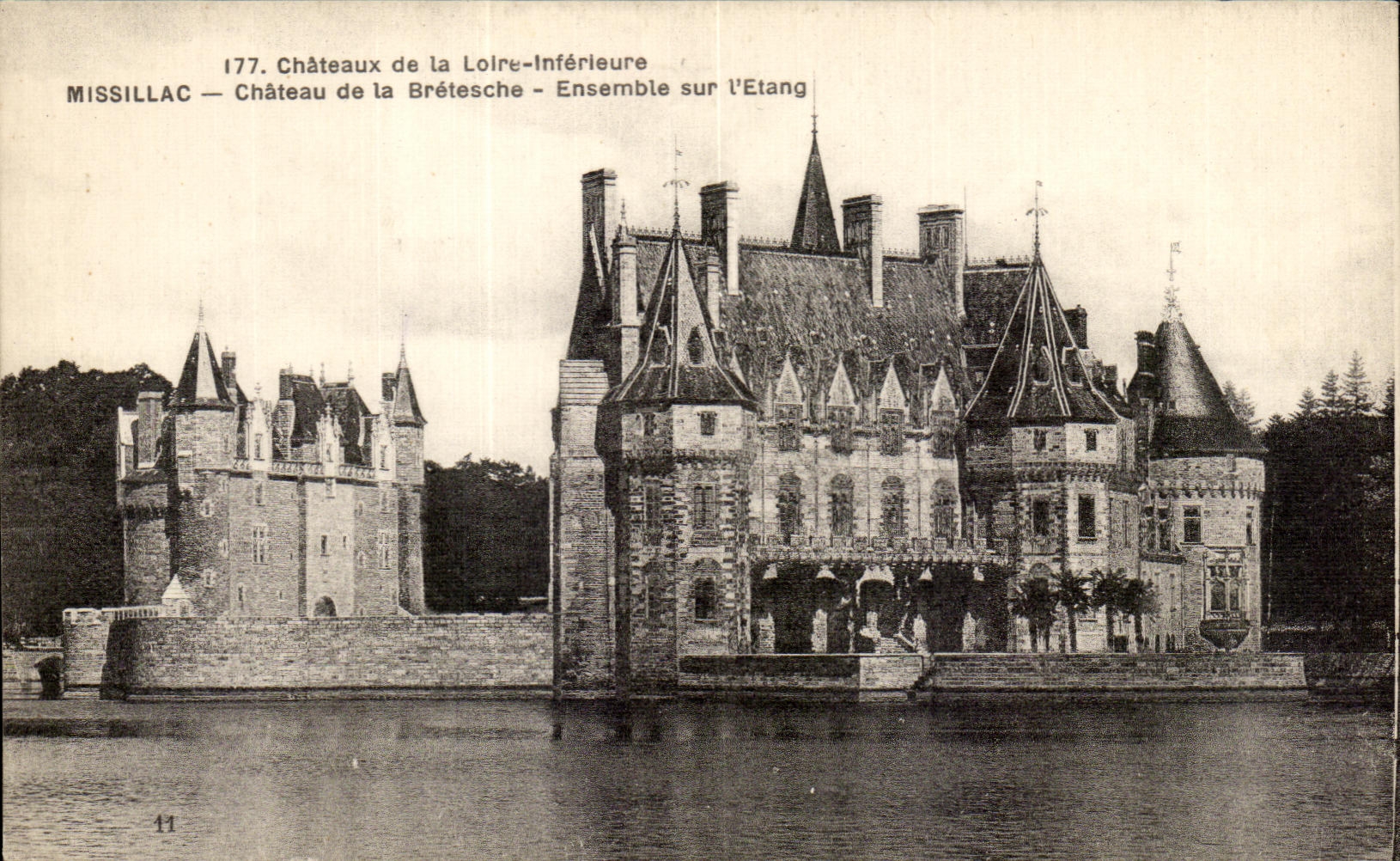 CPA Chateaux de la Loire Inferieure Missillac Chateau de la Bretesg