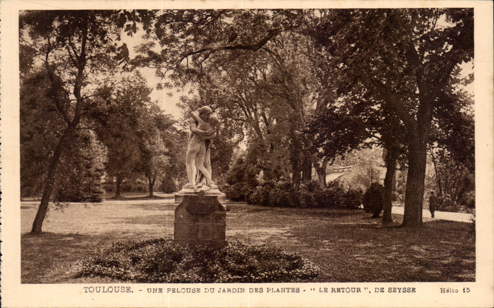 CPA Toulouse un cesped del jardin botAnico el De de vuelta Seysse