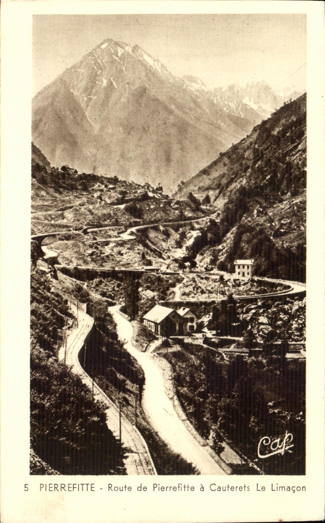 CPA Pierrefitte Route of Pierrefitte has Cauterets the Snail