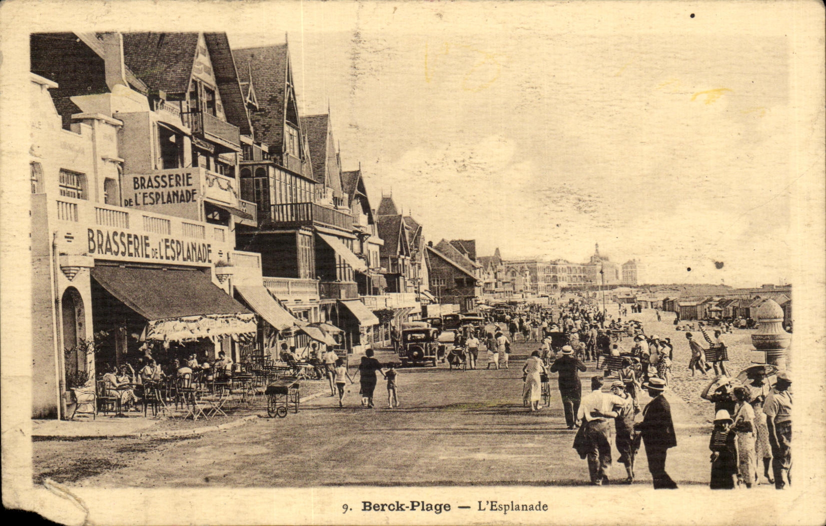 CPA Berck Plage L Esplanade Brasserie