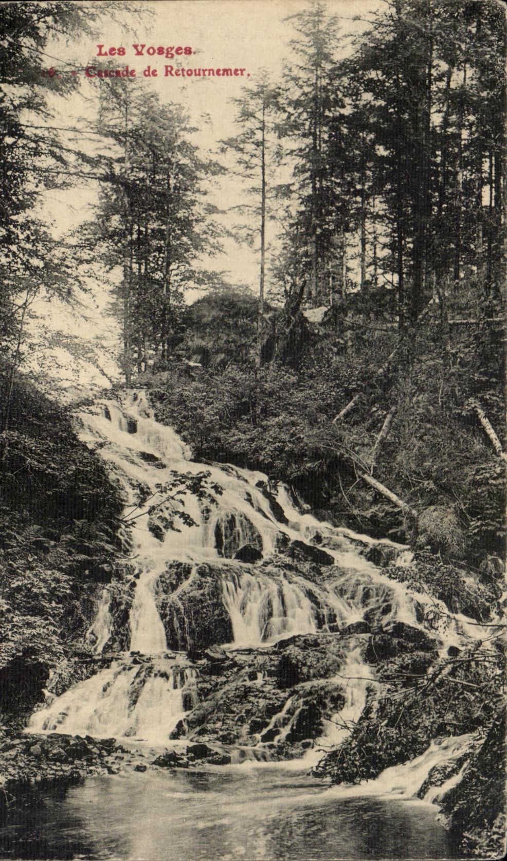 CPA Les Vosges Cascade de Retournemer