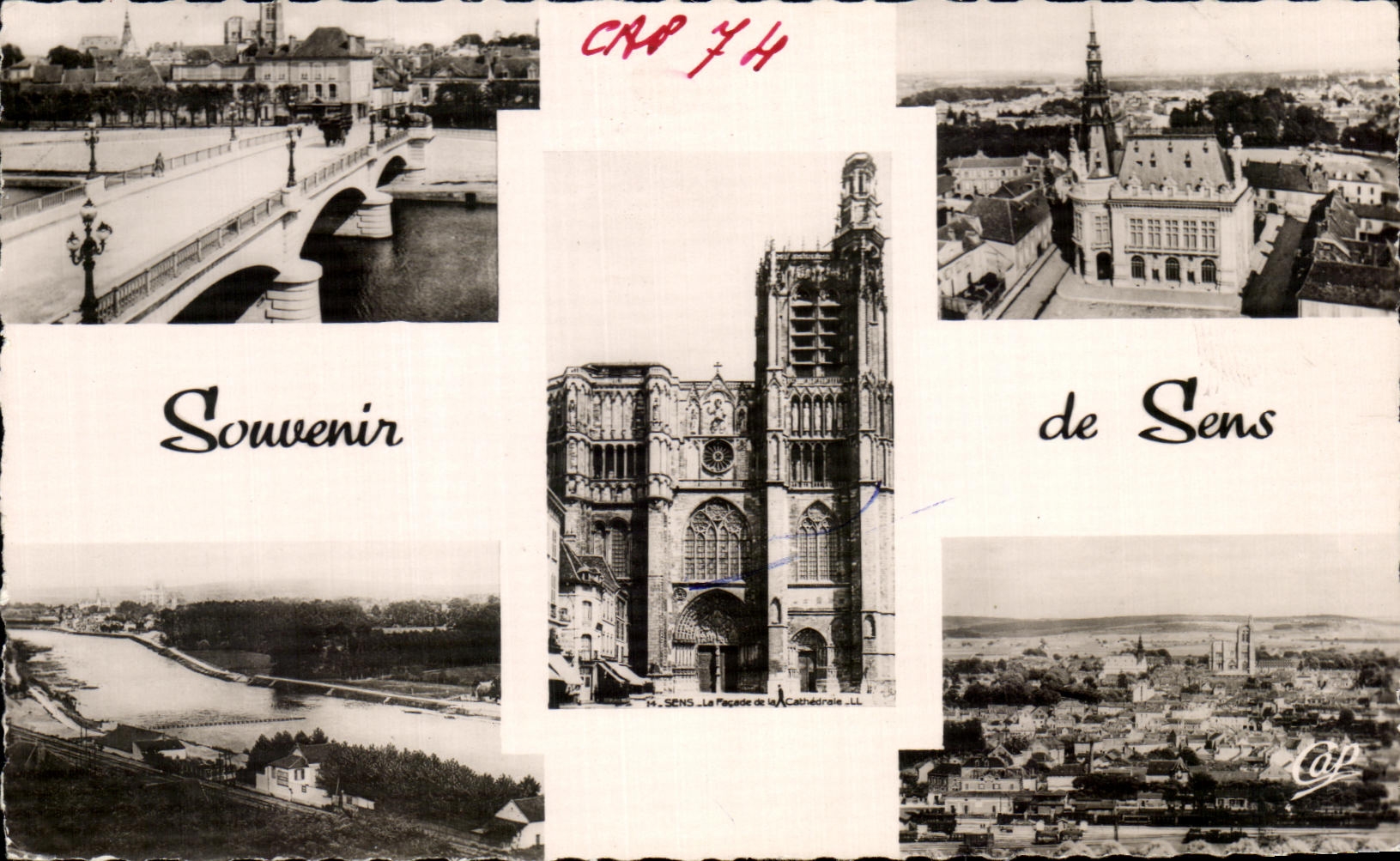 CPA Souvenir de Sens