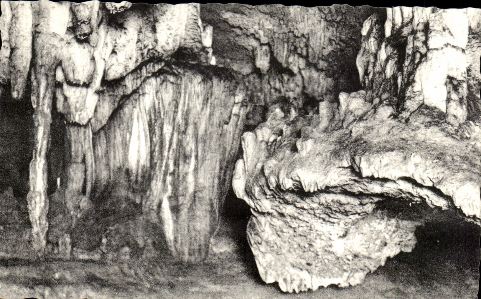 CPA Grottes d Arcy sur Cure Le Pilier et la Coquille St Jacques