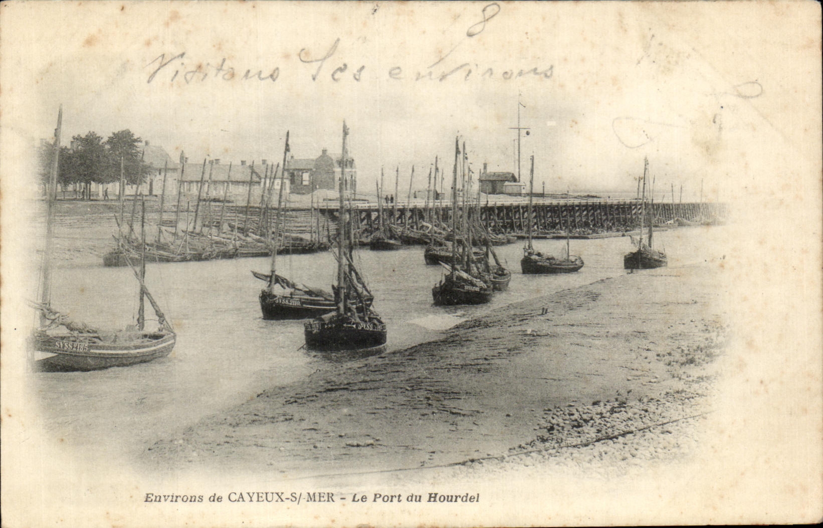CPA Environs de Cayeux S/Mer Le Port du Hourdel Bateaux