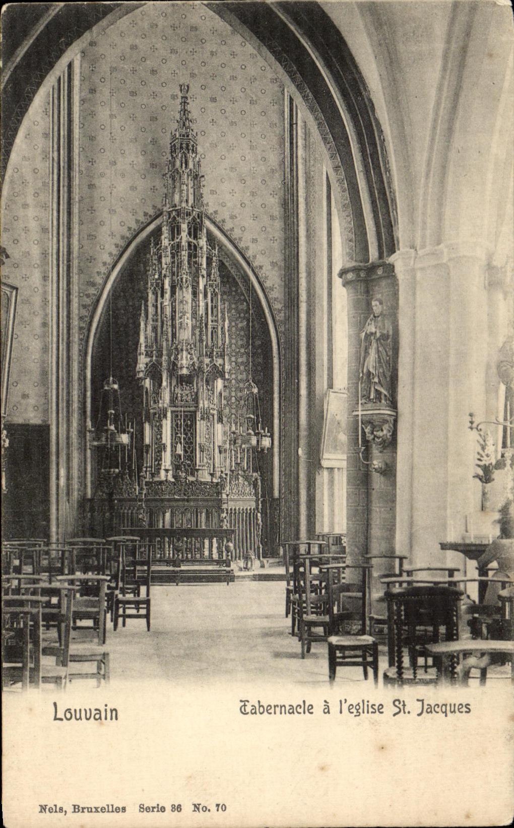 CPA Leuwen Gate vault ad interim church St Jacques
