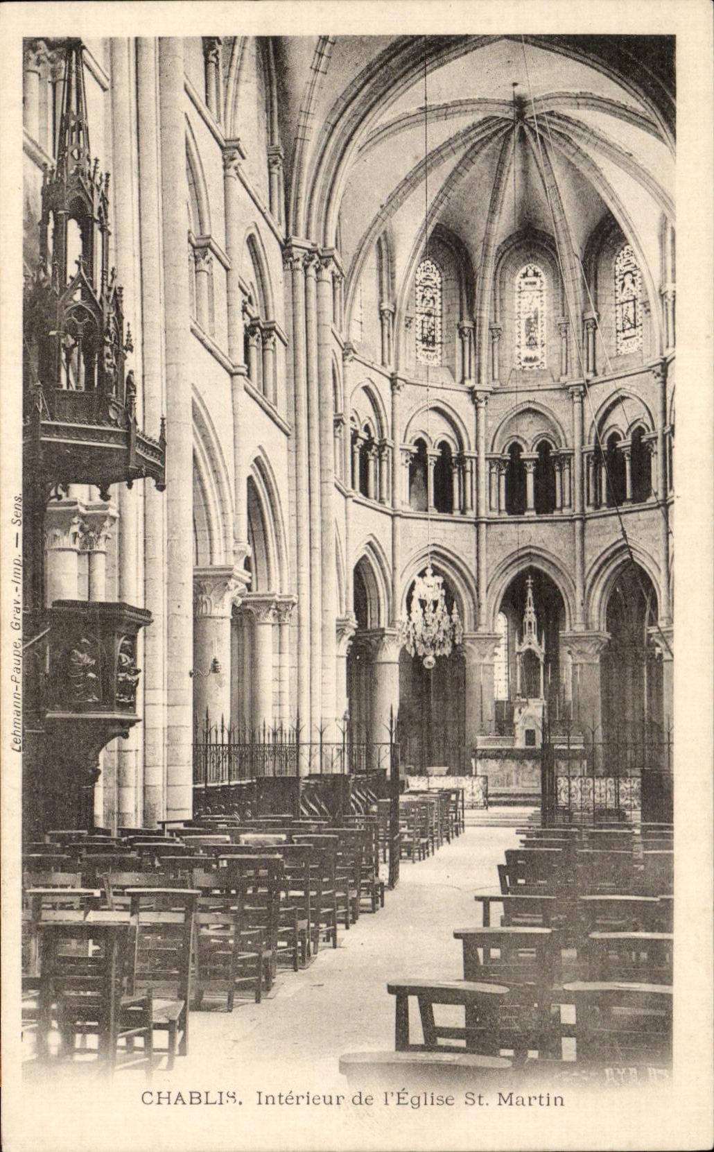 CPA Interior Windfallen wood of Church St Martin