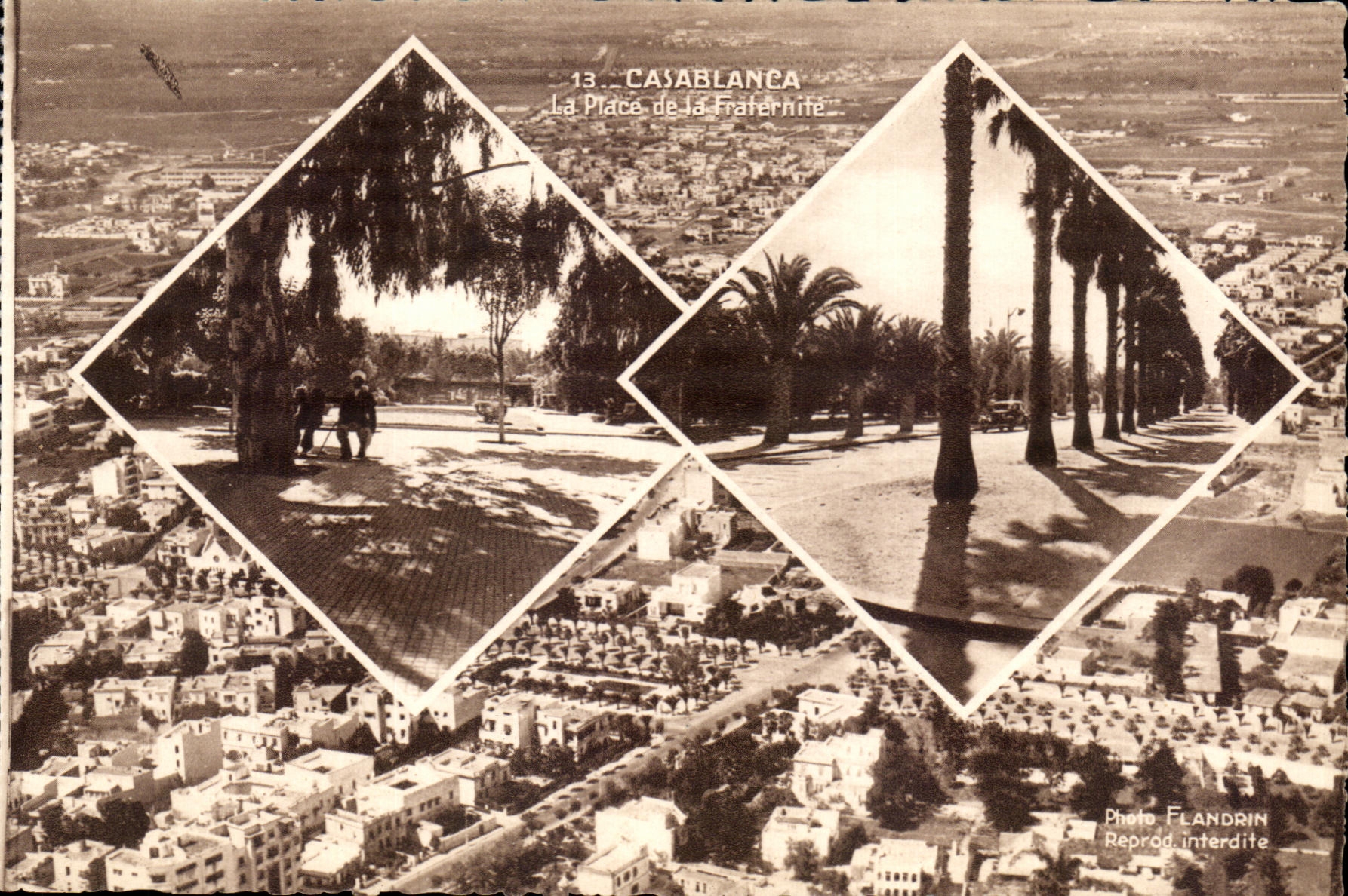 CPA Maroc Casablanca La Place de la Fraternite