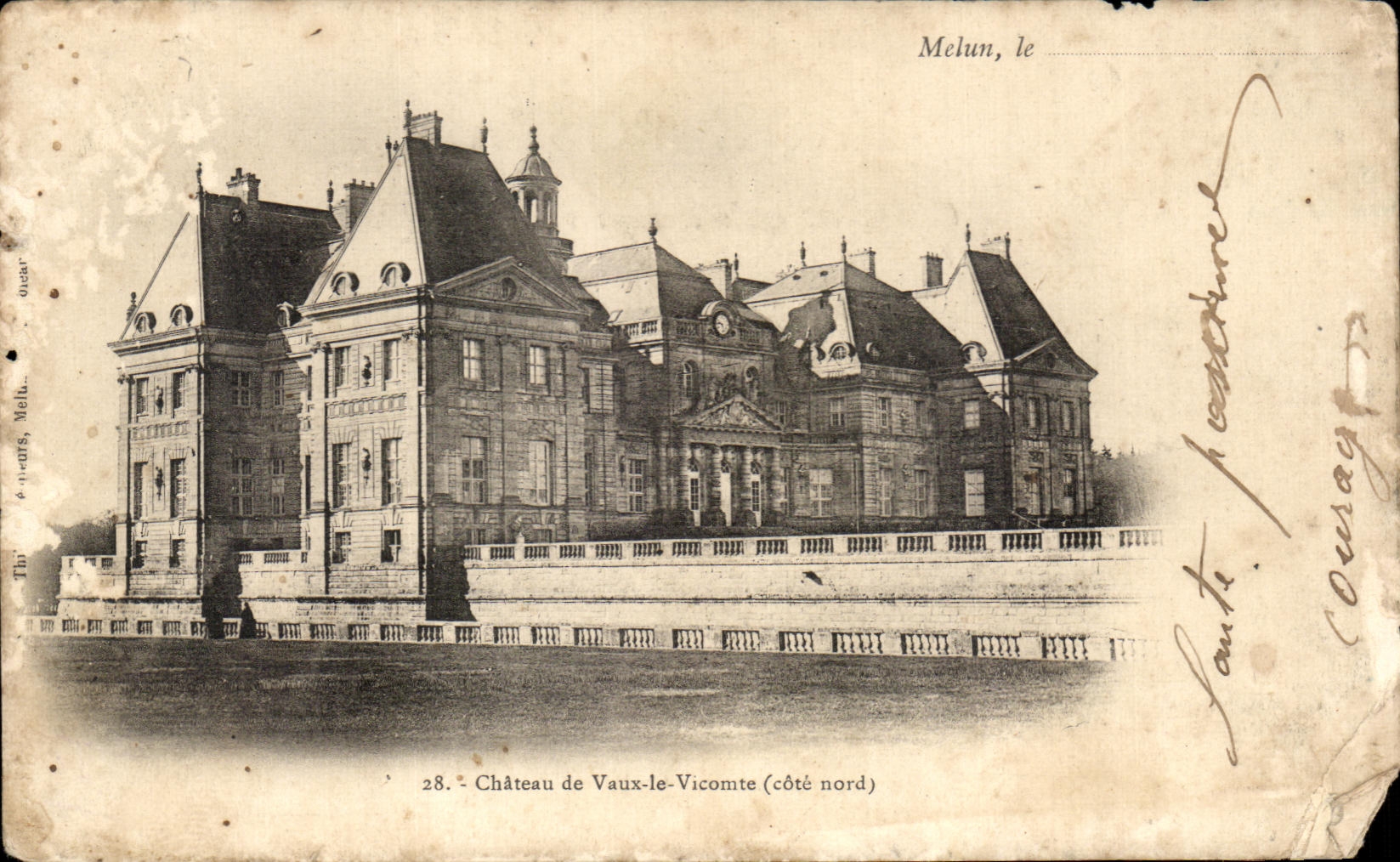 CPA Melun el castillo de valer al vizconde (dimension nortena)