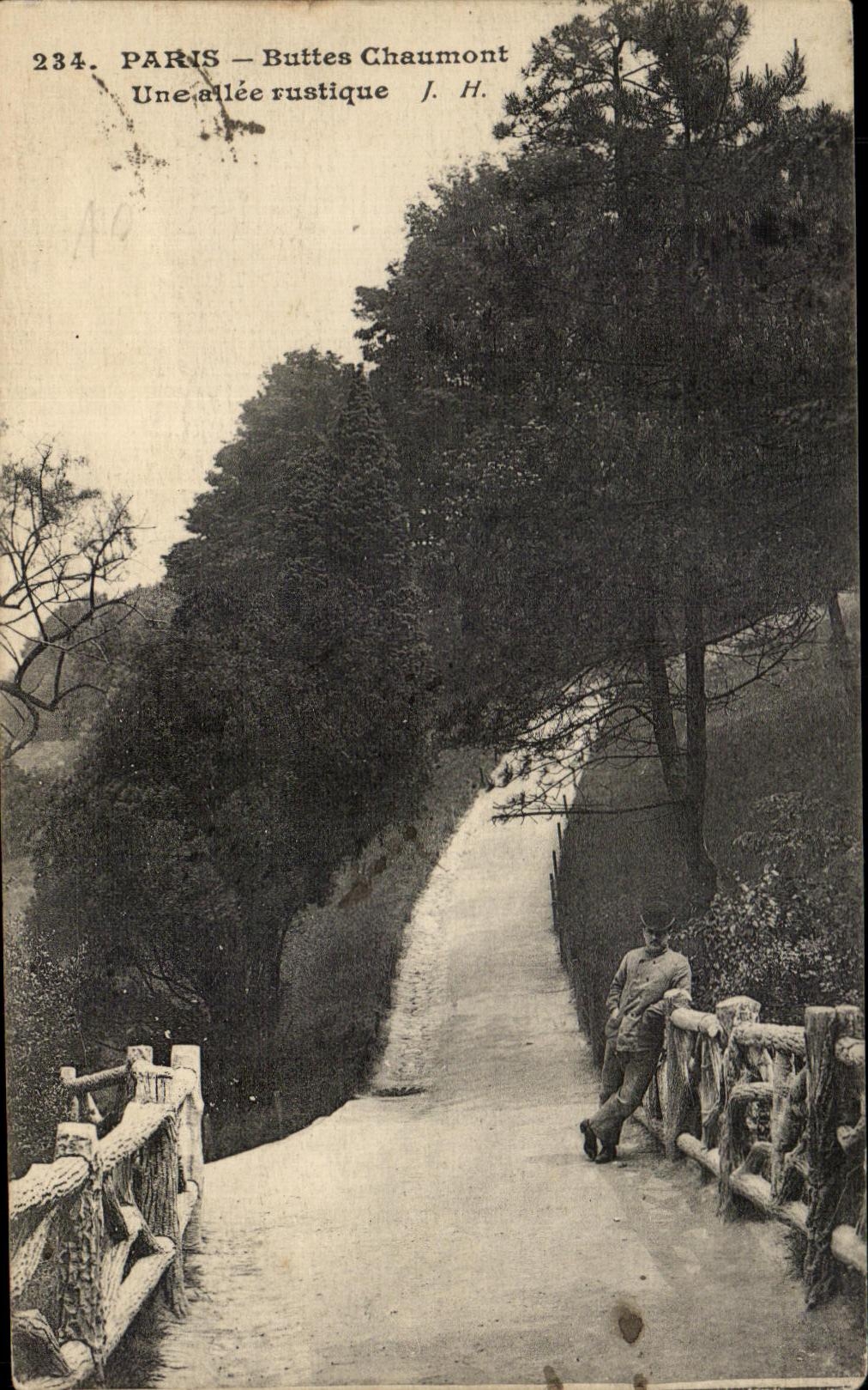 CPA Paris Chaumont Hillocks a rustic alley
