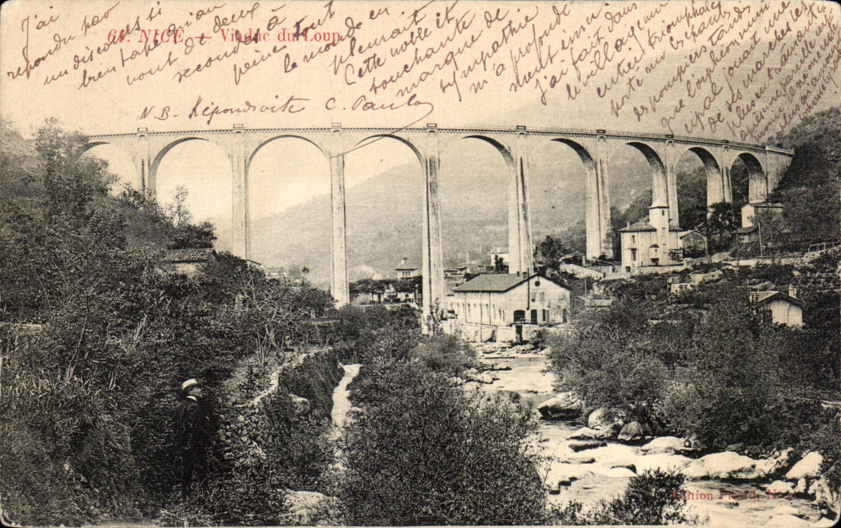 CPA Nice Viaduct of the wolf