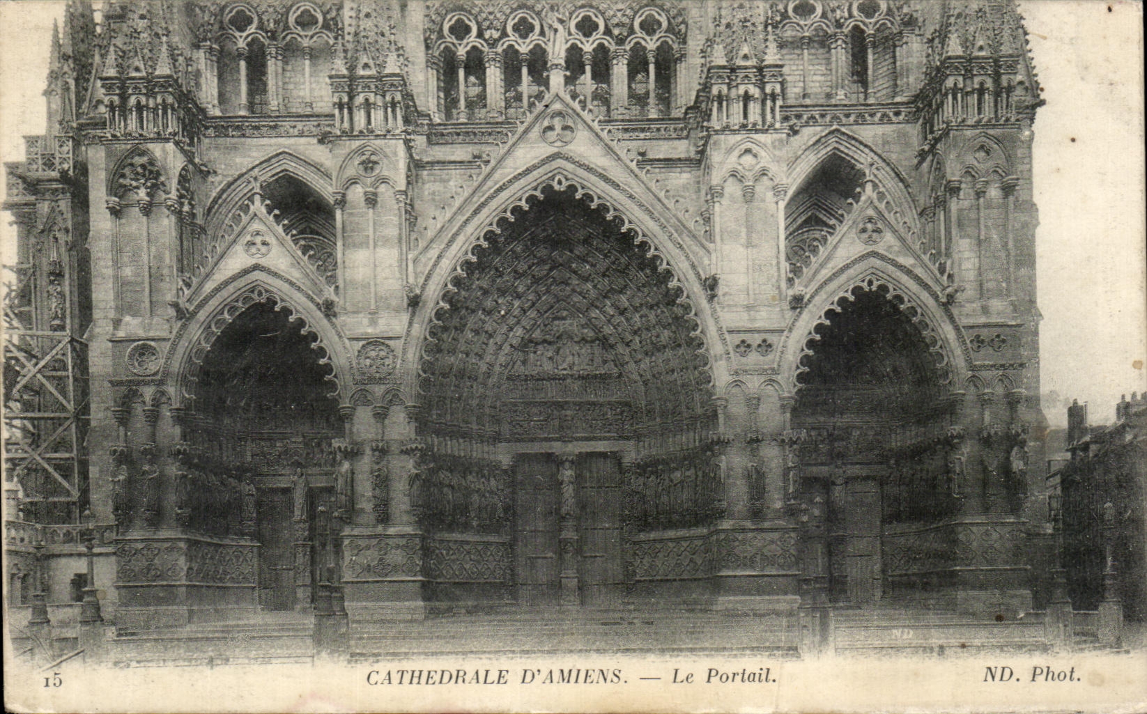 CPA Cathedrale D Amiens Le Portail